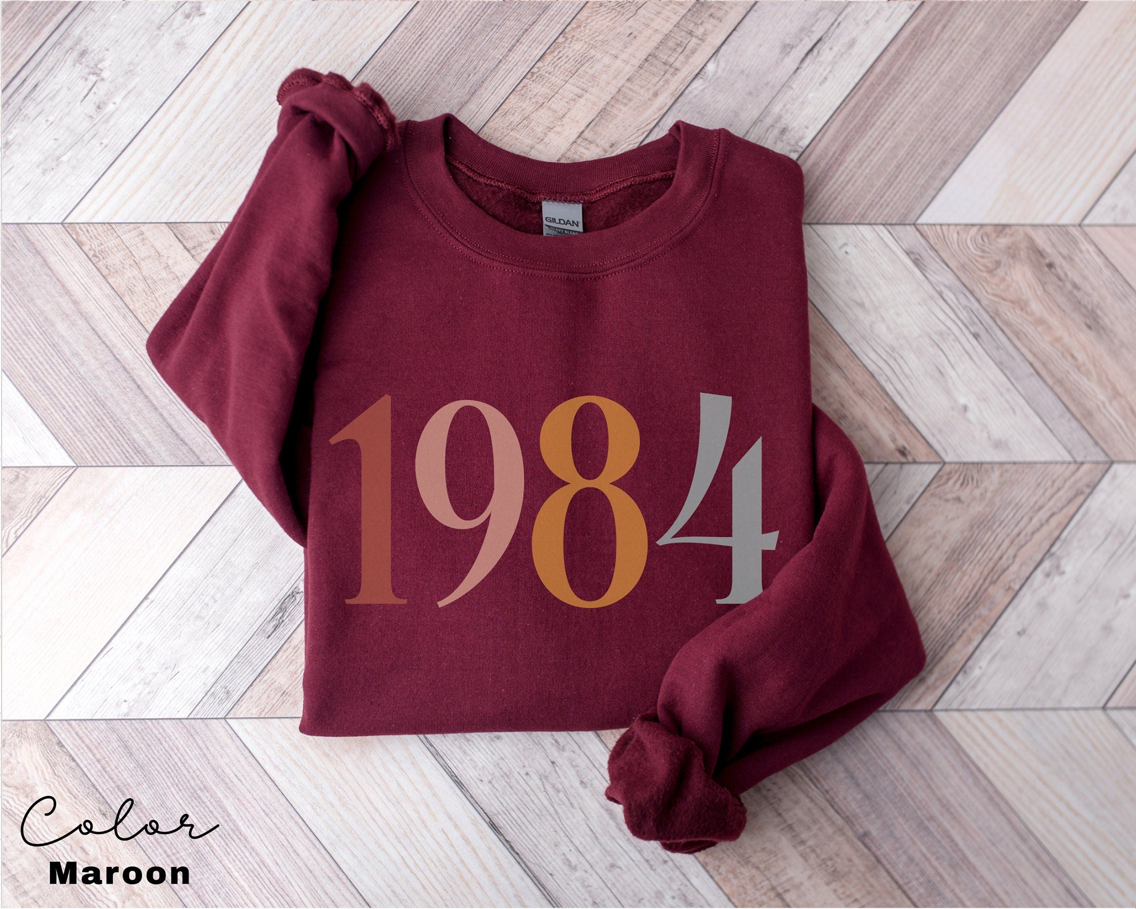Custom Birthday Gift, Birth Year Sweatshirt, Personalized Birthday Gift, 40th Turning 40 Forty Years Old, Turning 30 Gift, Birthday Gift Mom