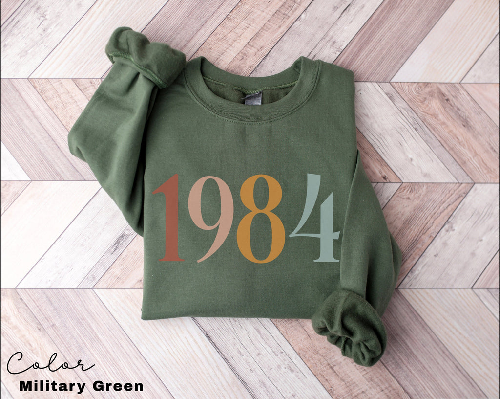 Custom Birthday Gift, Birth Year Sweatshirt, Personalized Birthday Gift, 40th Turning 40 Forty Years Old, Turning 30 Gift, Birthday Gift Mom
