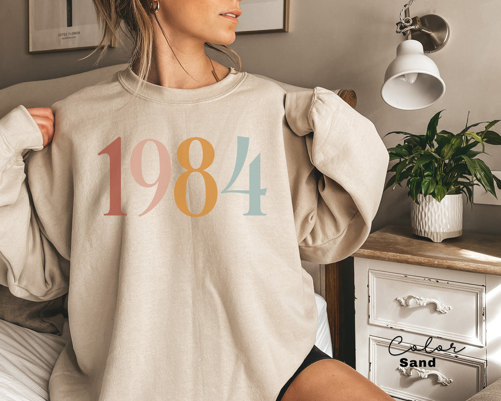 Custom Birthday Gift, Birth Year Sweatshirt, Personalized Birthday Gift, 40th Turning 40 Forty Years Old, Turning 30 Gift, Birthday Gift Mom