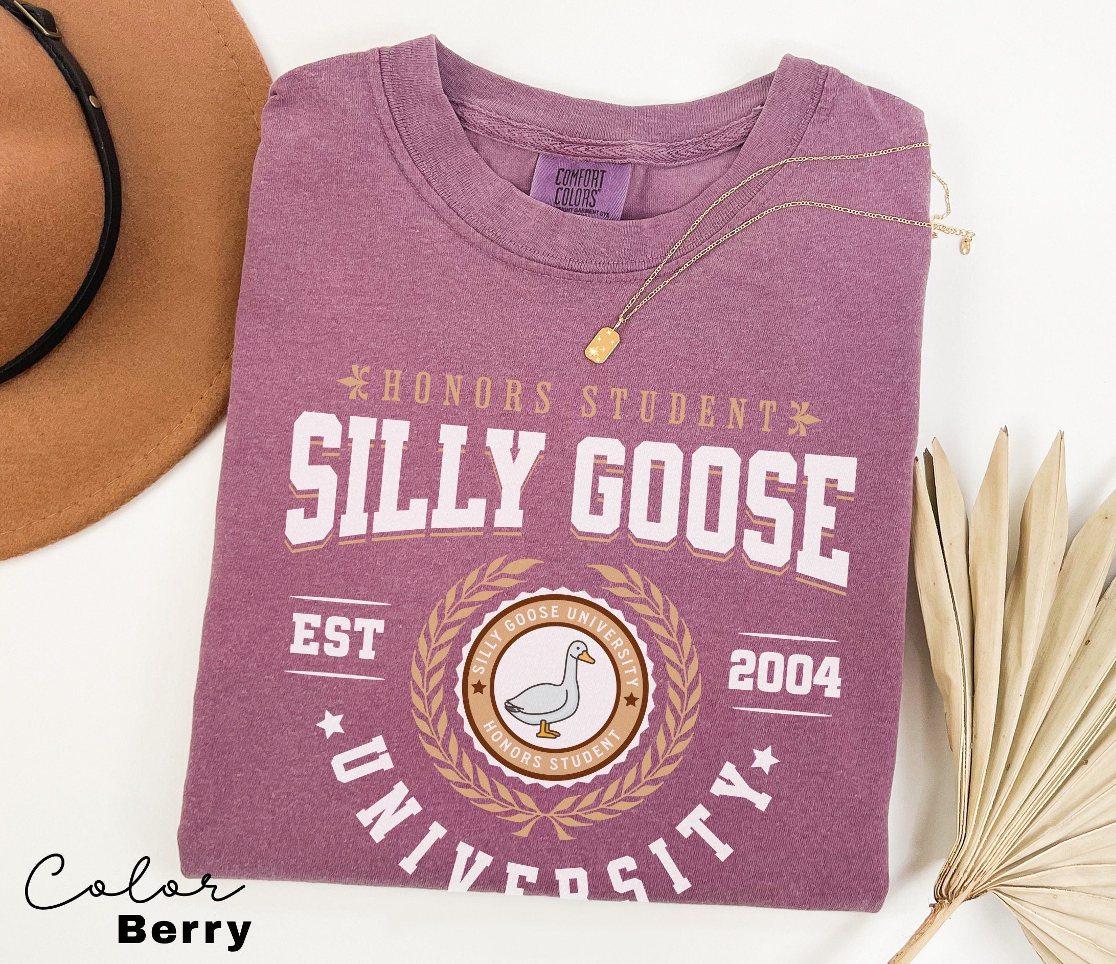 Silly Goose Shirt Silly Goose University Birthday Gift Comfort Colors Silly Goose Vintage Farm Shirt Cute Goose Shirt Gifts for Farm Girls