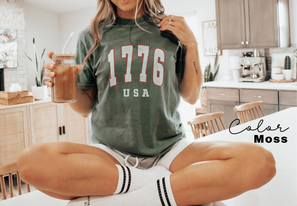 1776 USA Shirt 4th of July Shirt Big USA Tshirt USA Comfort Colors Shirt Comfort Colors Usa Flag Tee Usa Comfort Colors Tee Usa Shirt Gift