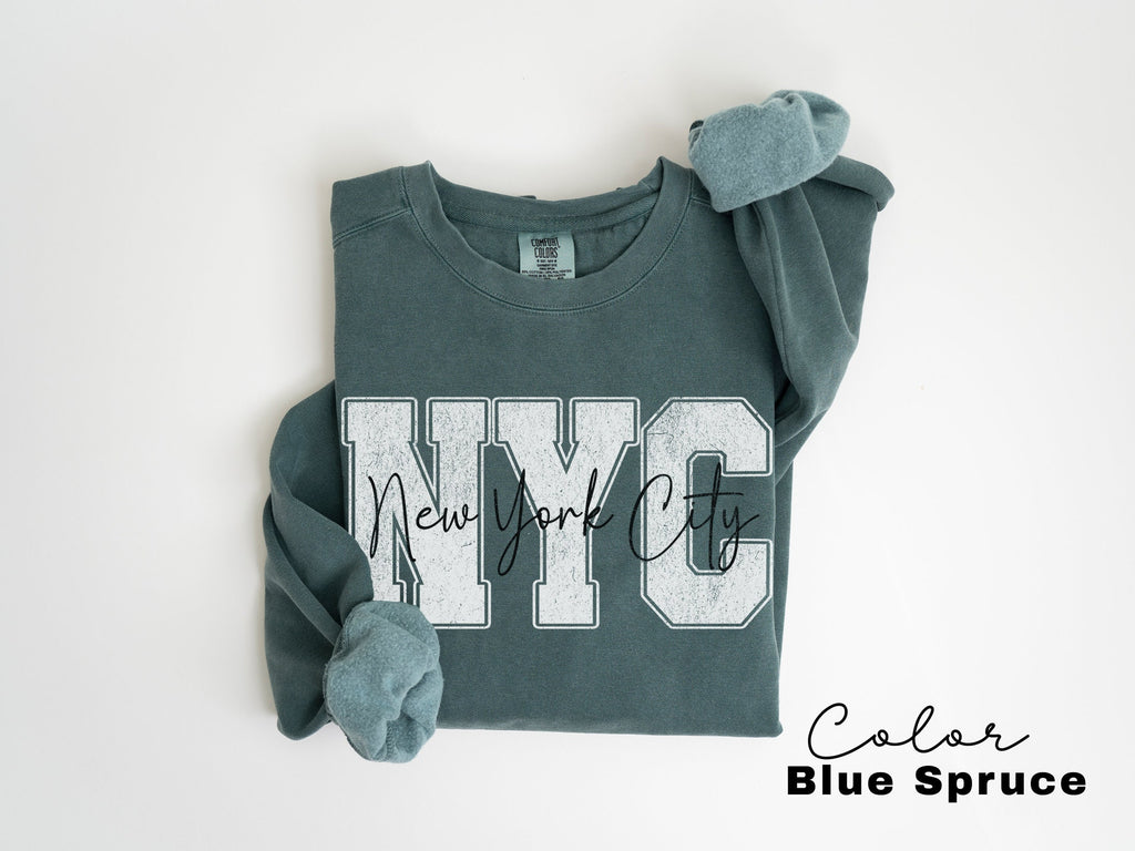 Preppy New York Sweatshirt, New York Pullover, Vintage Varsity Aesthetic, Trendy Travel Destination Gift, Unisex Crewneck Sweatshirt, NYC,