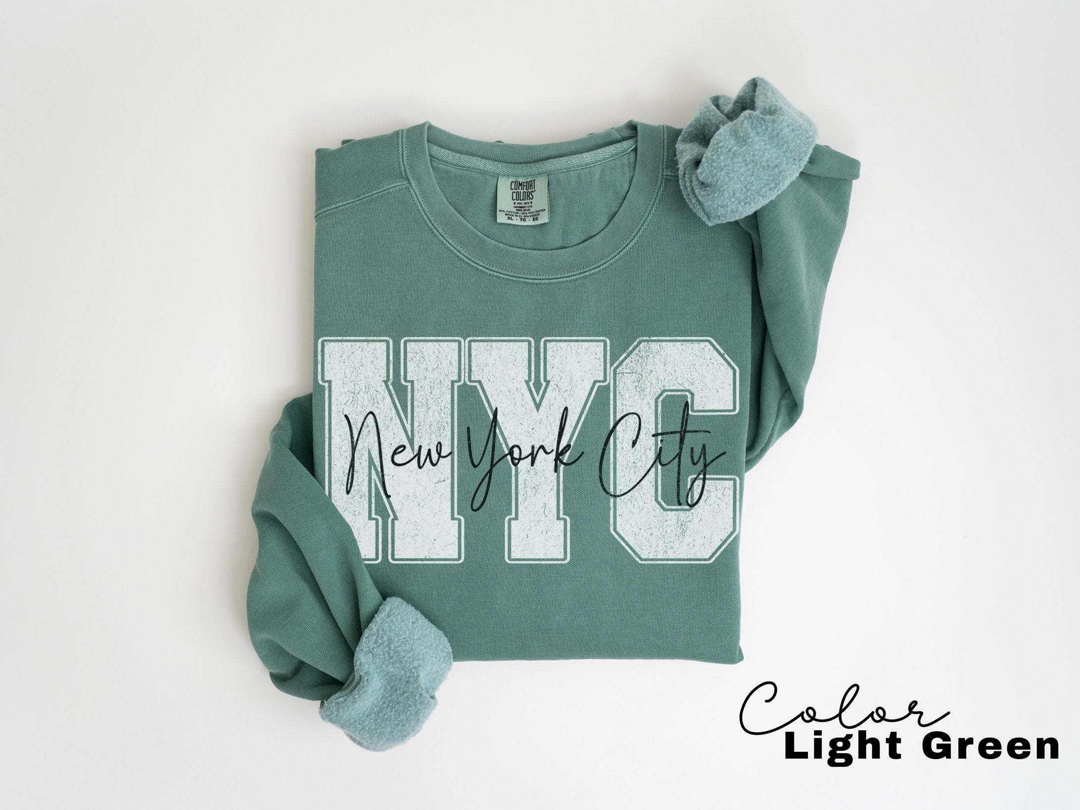 Preppy New York Sweatshirt, New York Pullover, Vintage Varsity Aesthetic, Trendy Travel Destination Gift, Unisex Crewneck Sweatshirt, NYC,