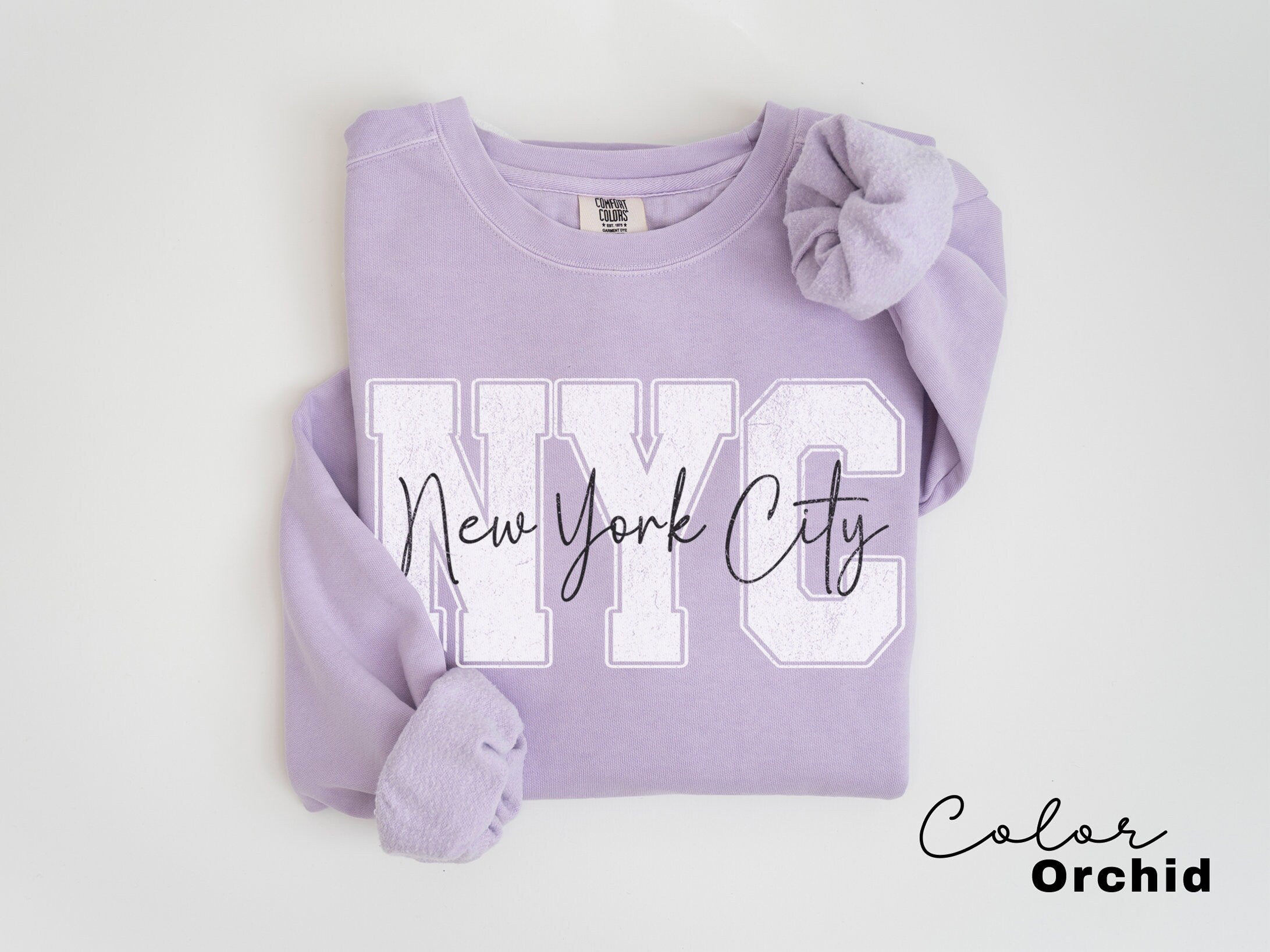 Preppy New York Sweatshirt, New York Pullover, Vintage Varsity Aesthetic, Trendy Travel Destination Gift, Unisex Crewneck Sweatshirt, NYC,