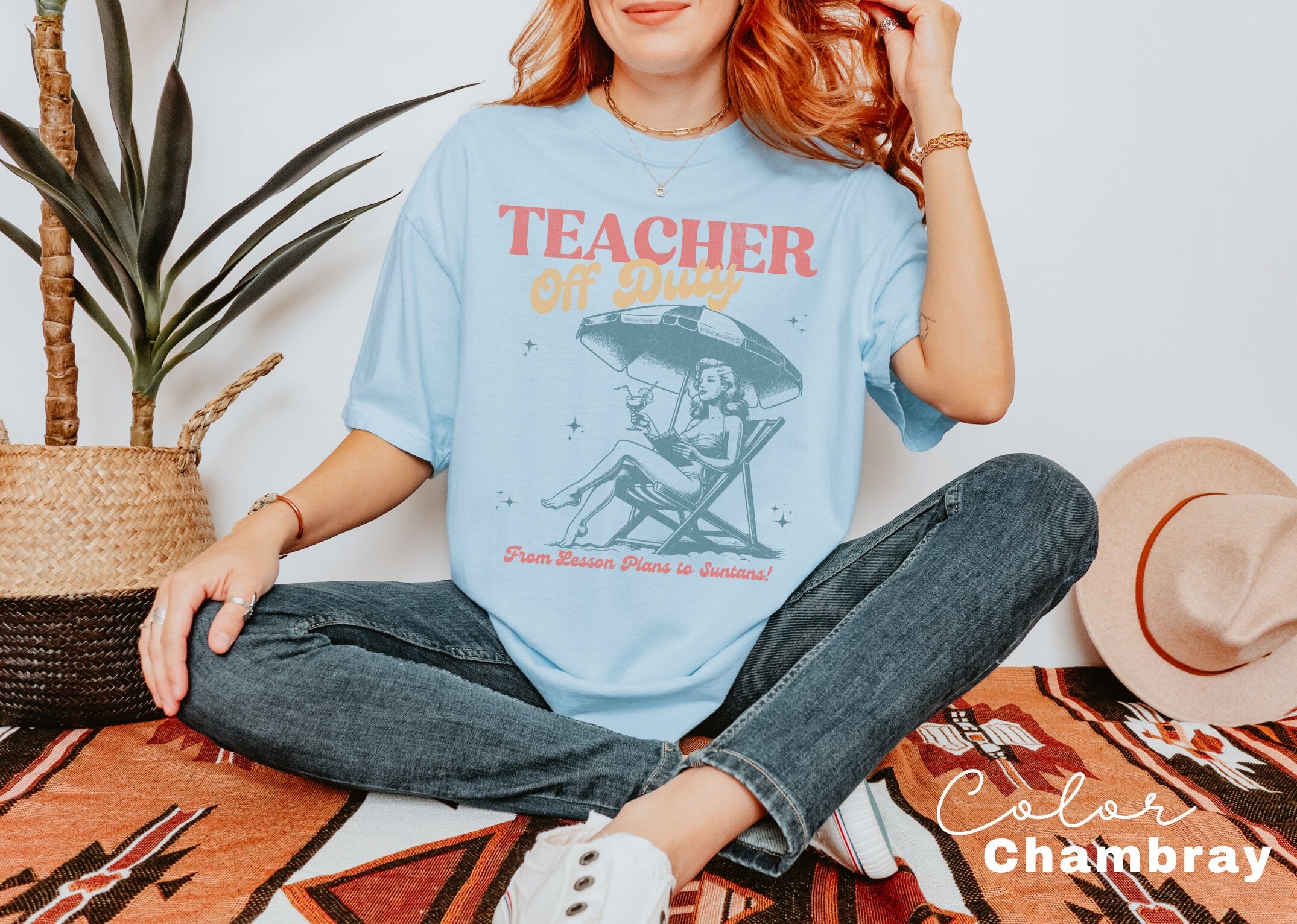 Teacher Off Duty Shirt, Teacher End Of Year Gift Teacher Summer Shirt, Hello Summer Shirt, Summer Beach, Vacation Cruise Shirt, Teacher Gift