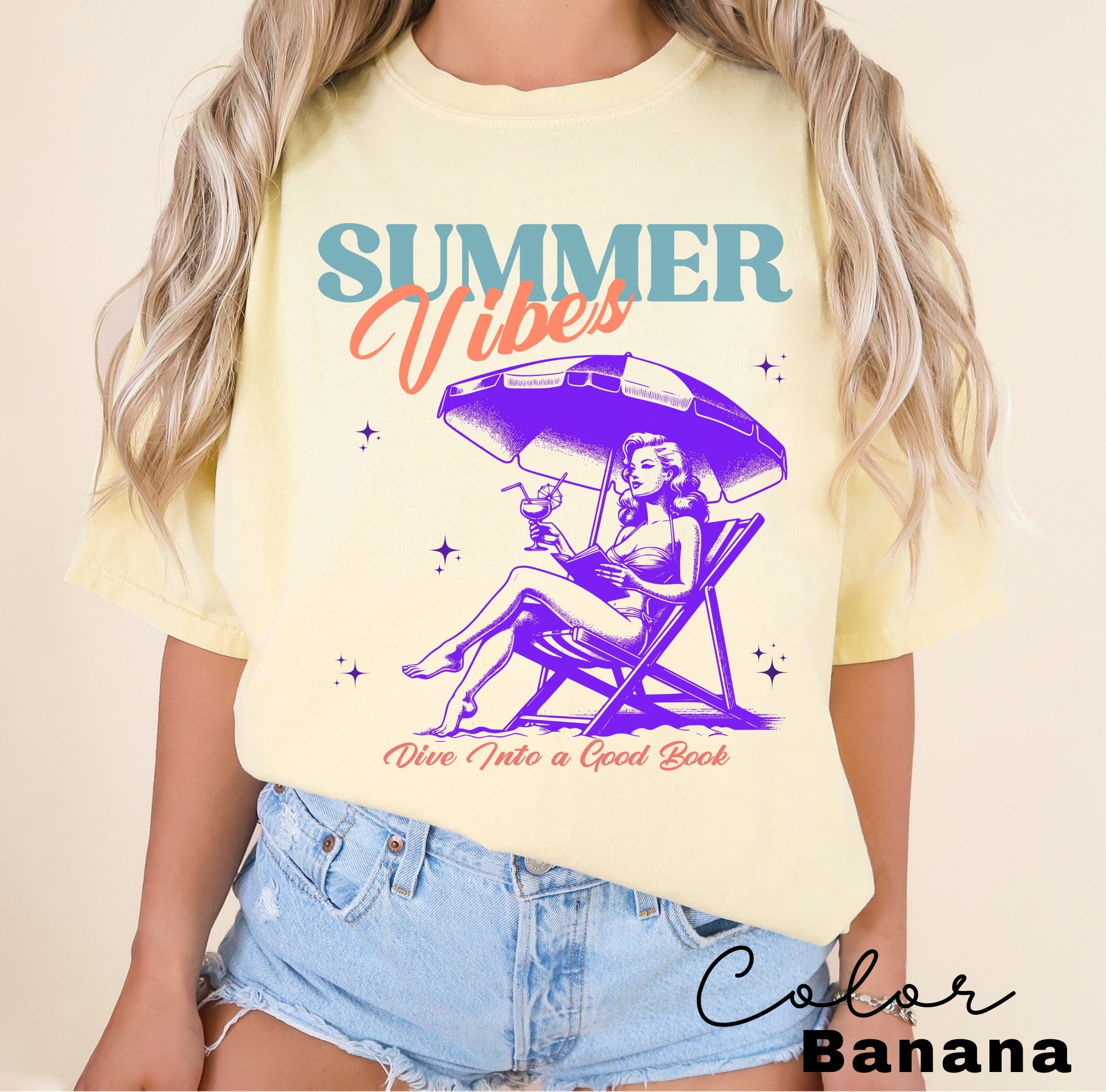 Book Girl Summer Shirt, Beach Book Lover Summer Bookish Funny Reader Oversized Beach Shirt Bookish Vacation Shirt Coconut Girl Romance Book
