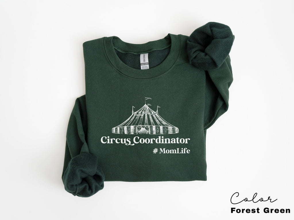 Funny Mom Sweatshirt ,Gift for Mothers , New Mom, Circus Coordinator, Mama Sweatshirt, Mom Birthday, Family Shirt,