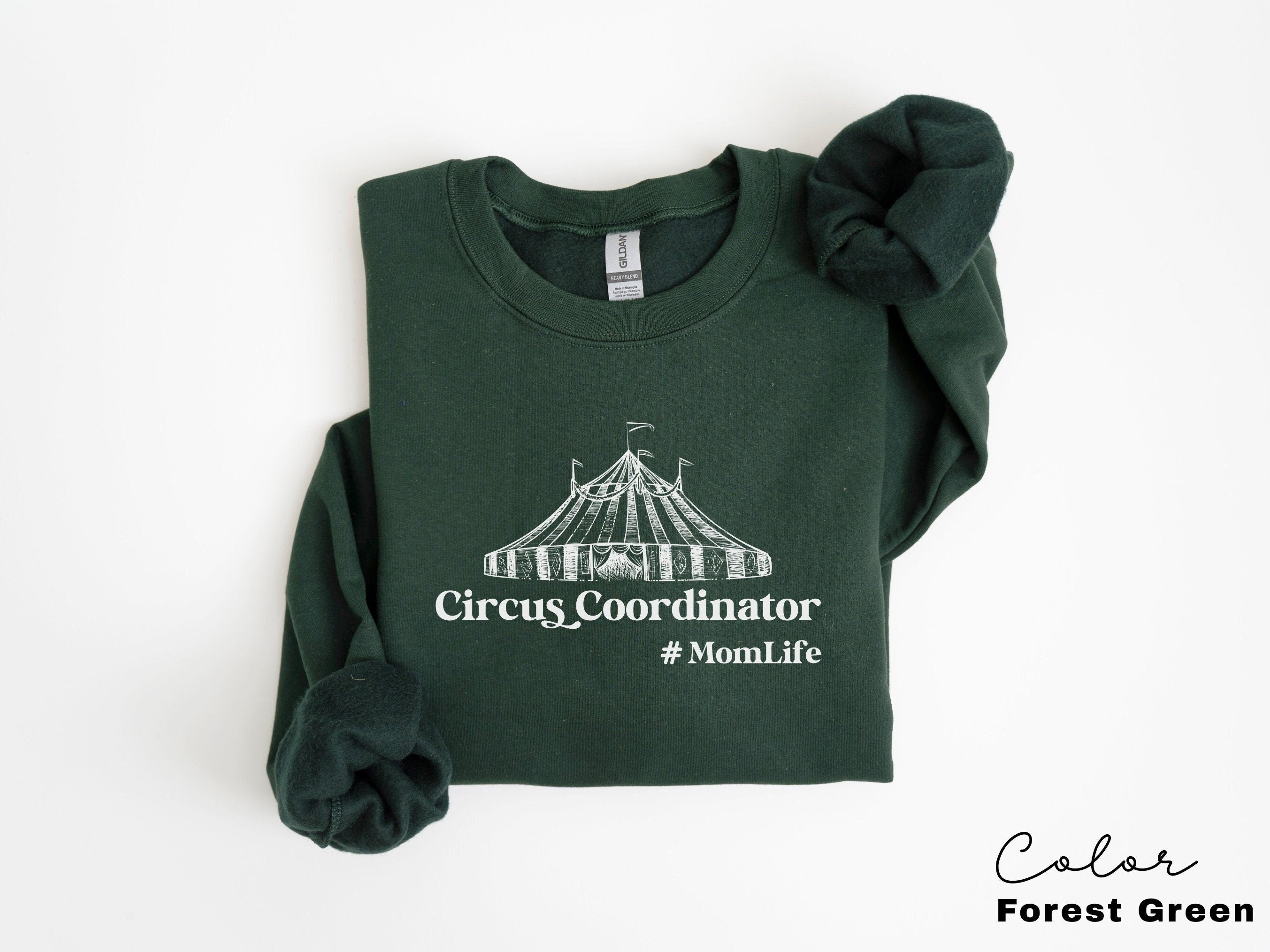 Funny Mom Sweatshirt ,Gift for Mothers , New Mom, Circus Coordinator, Mama Sweatshirt, Mom Birthday, Family Shirt,