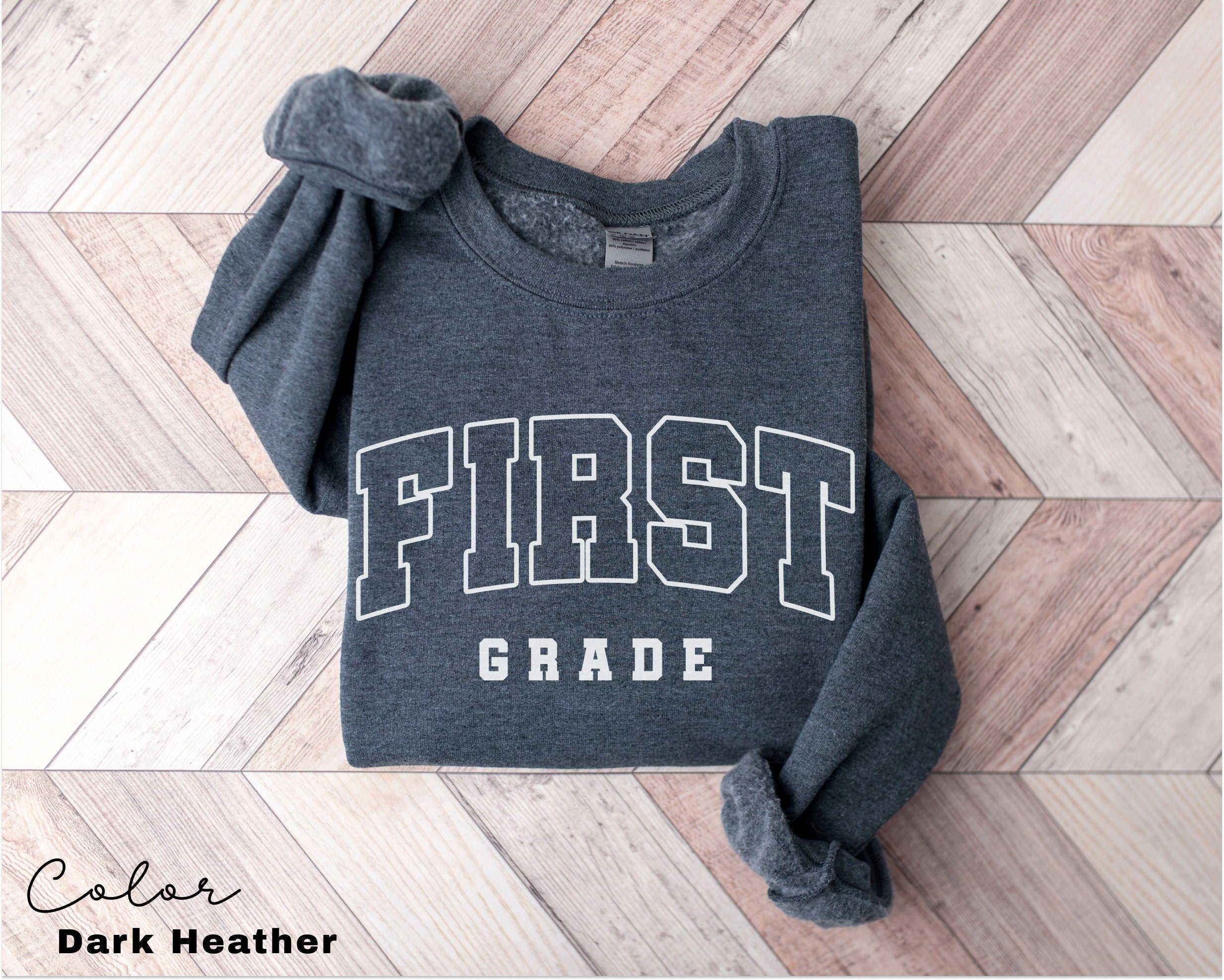 First Grade Teacher Sweatshirt, First Grade Teacher Team, 1st Grade Teacher Shirts, First Grade Crew Squad, Back to School, Teacher Gift,