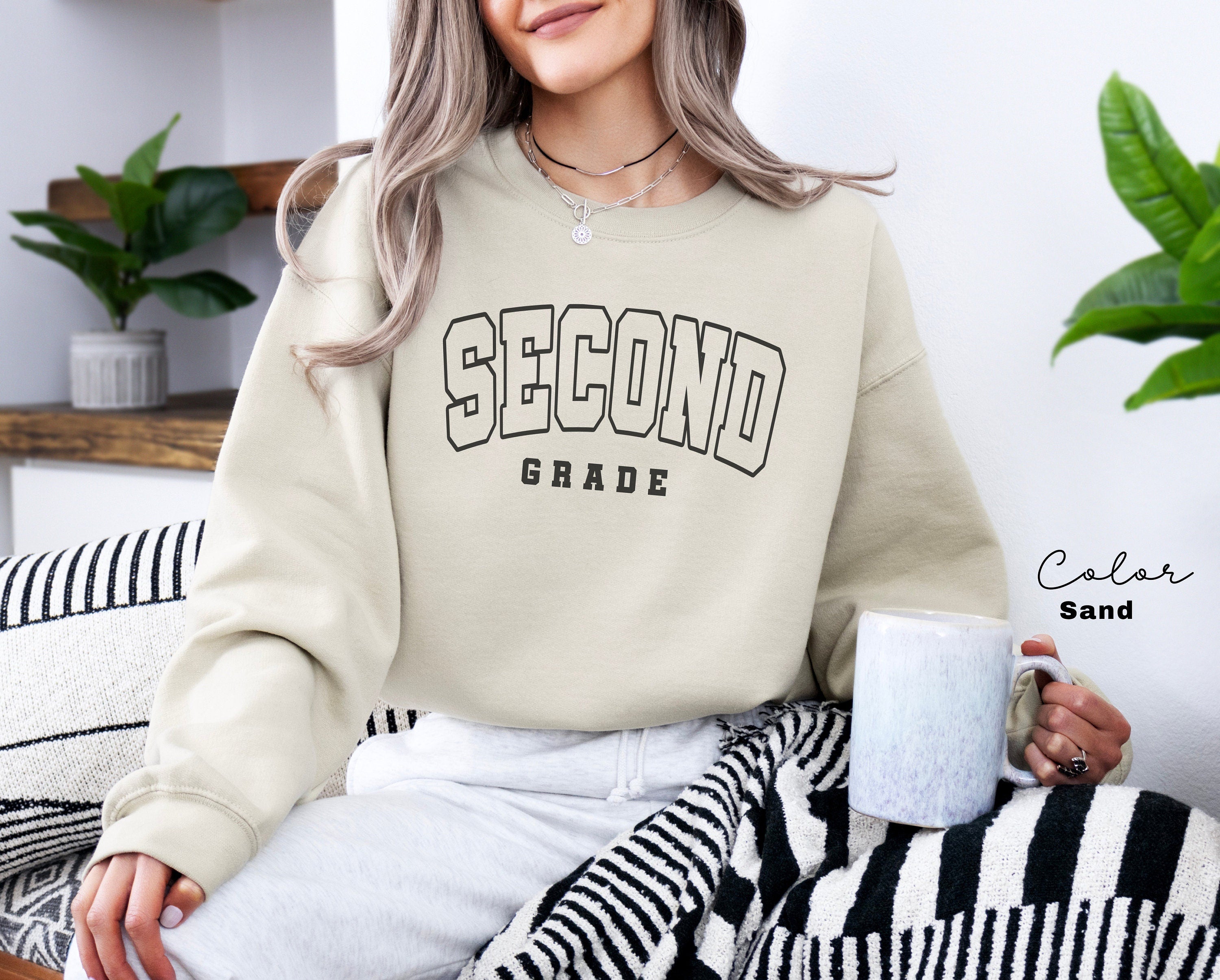 Second Grade Teacher Sweatshirt, First Day of School, 2nd Grade Teacher Sweatshirt, Second Grade Team, Teacher Squad Crew, Back to School