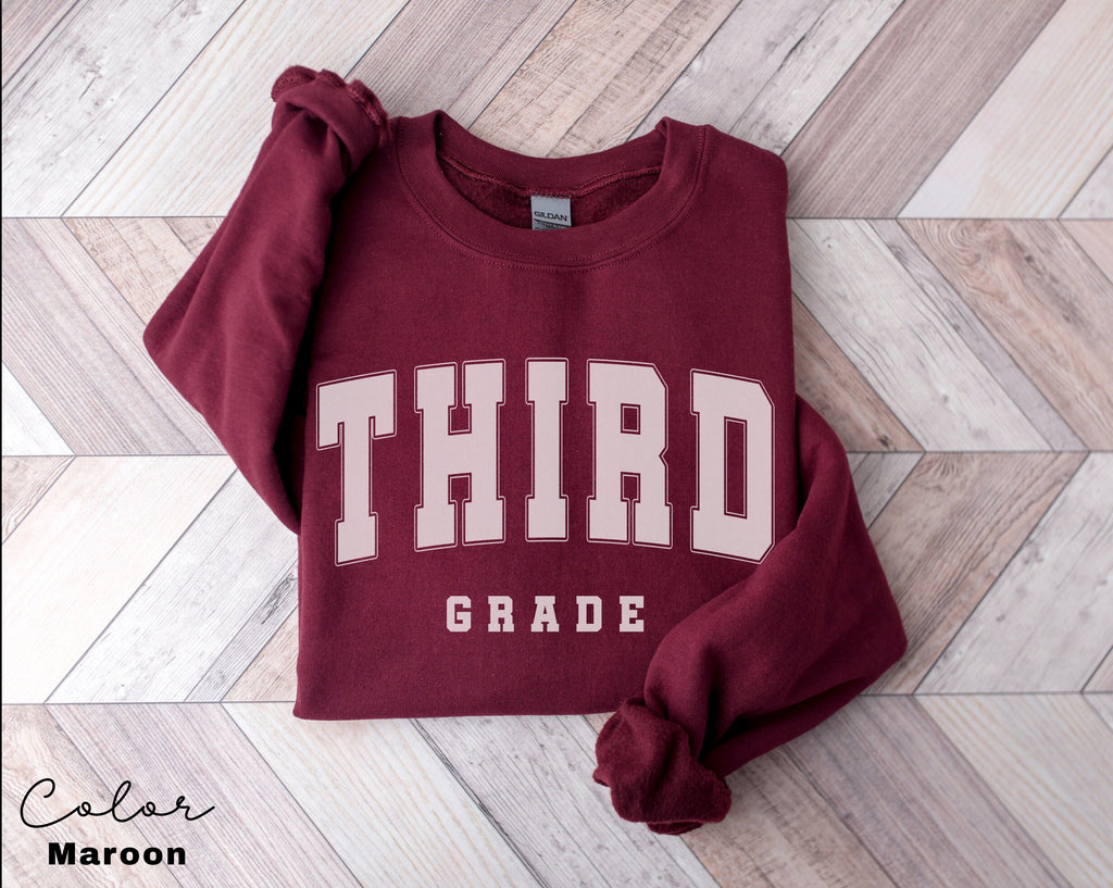 Third Grade Teacher Sweatshirt, First Day of School, 3rd Grade Teacher Sweatshirt, Third Grade Team, Teacher Squad Crew, Back to School