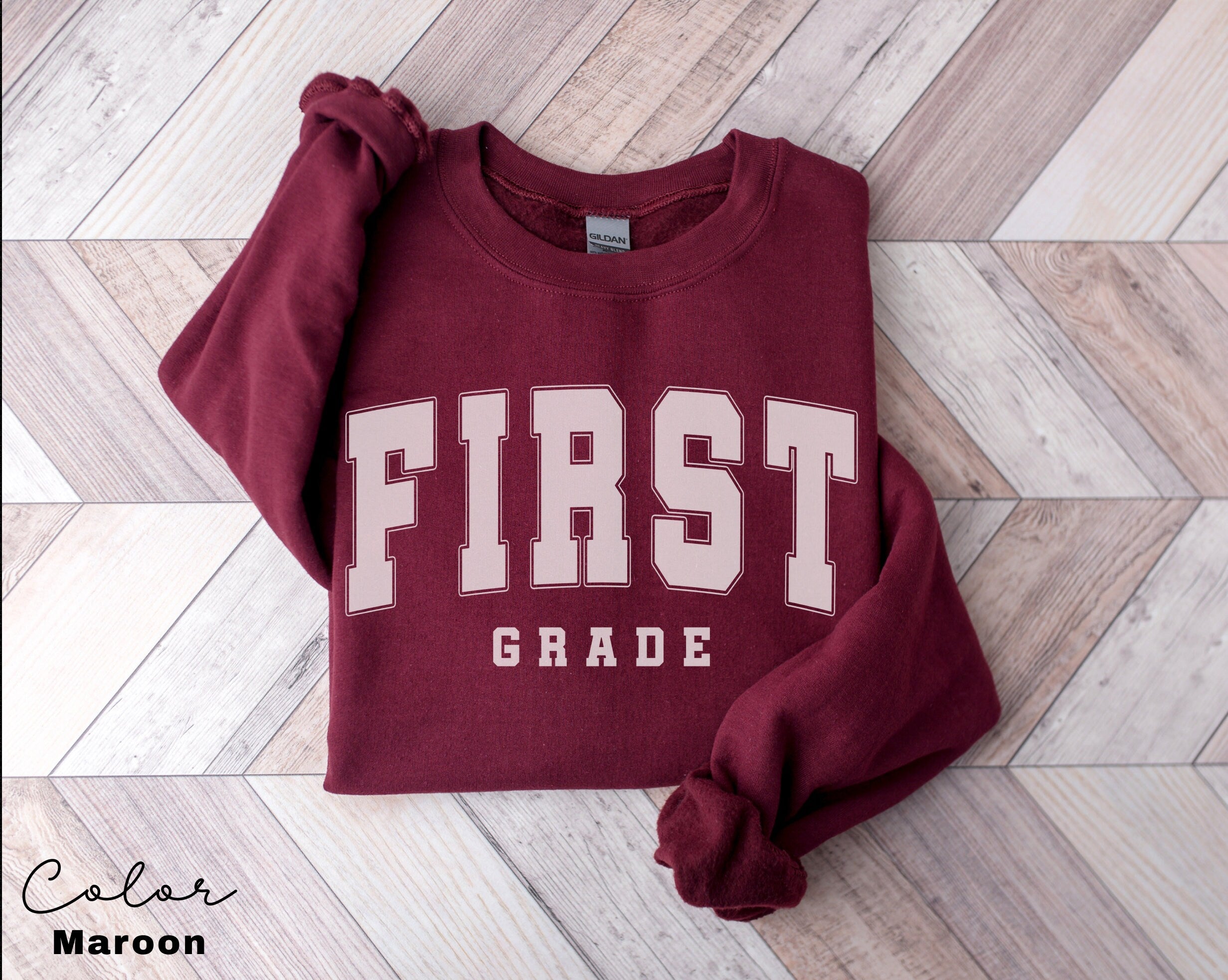 First Grade Teacher Sweatshirt, First Grade Teacher Team, 1st Grade Teacher Shirts, First Grade Crew Squad, Back to School, Teacher Gift,