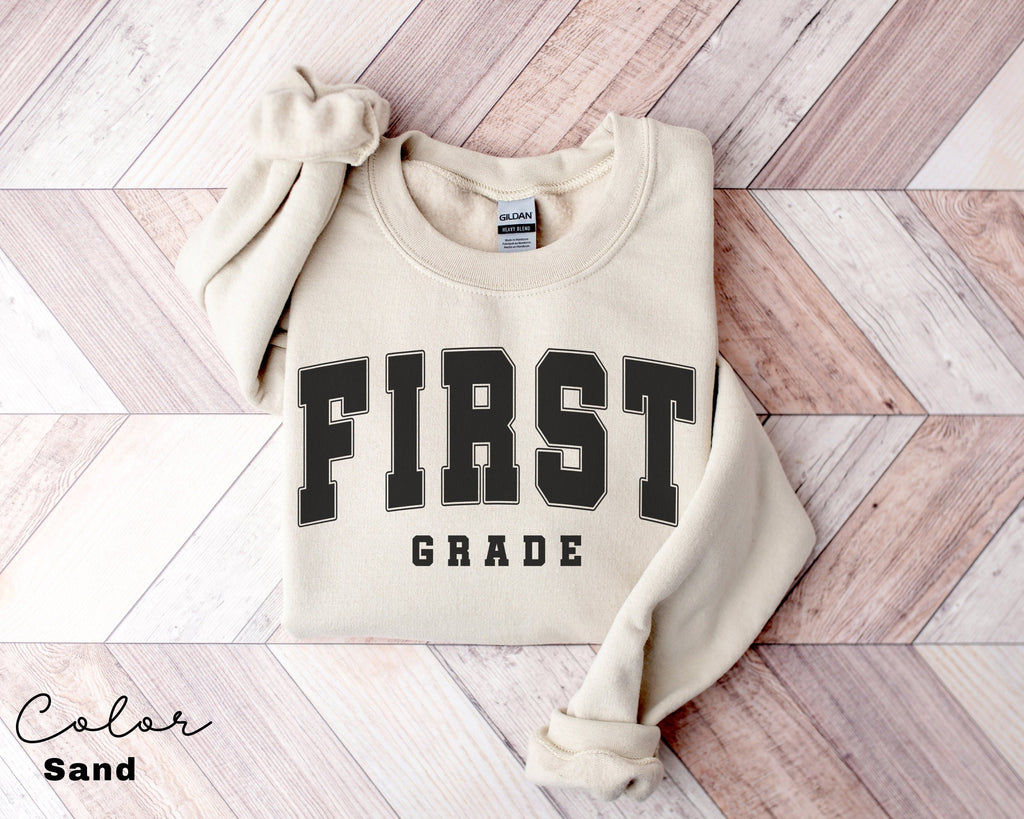 First Grade Teacher Sweatshirt, First Grade Teacher Team, 1st Grade Teacher Shirts, First Grade Crew Squad, Back to School, Teacher Gift,