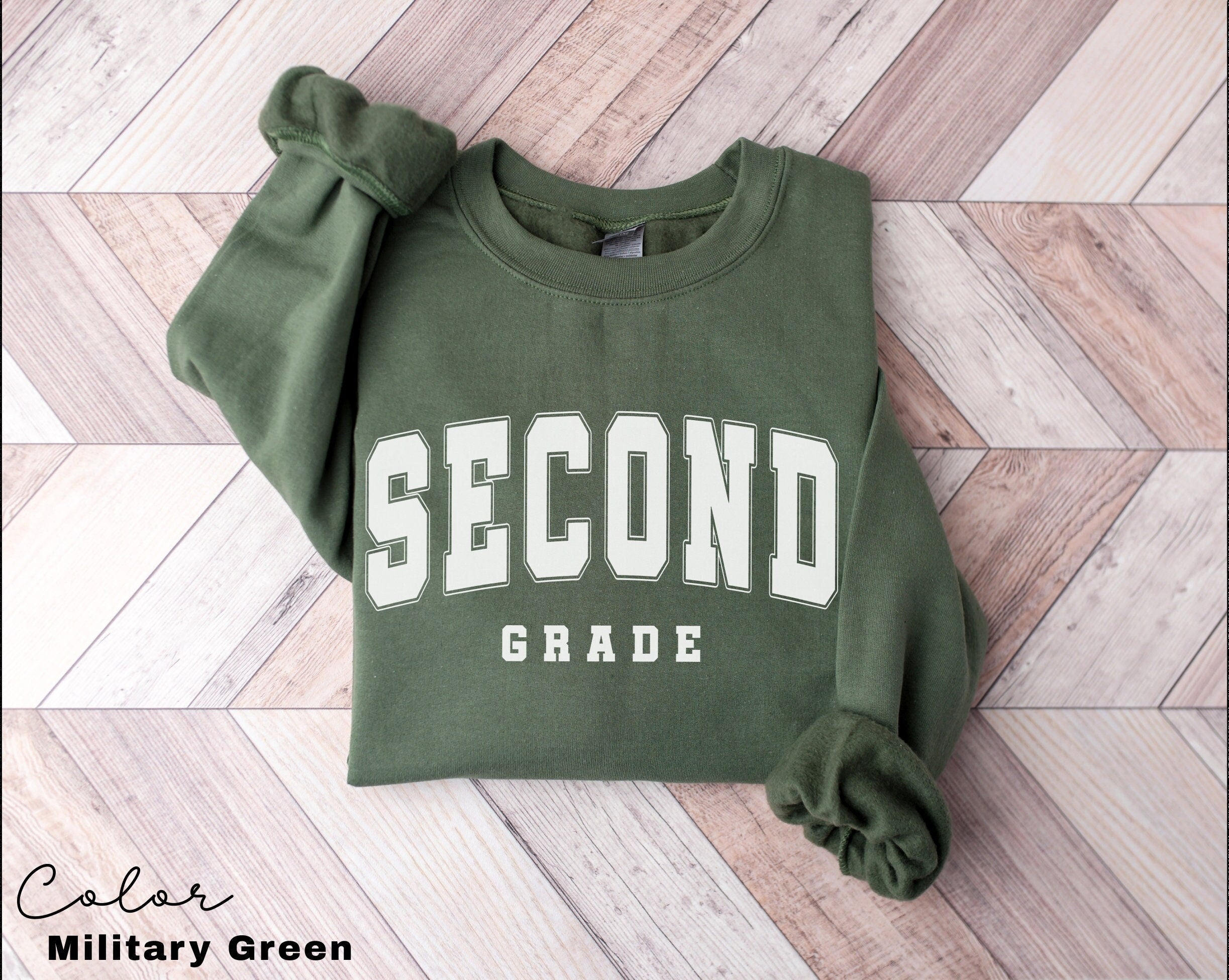 Second Grade Teacher Sweatshirt, First Day of School, 2nd Grade Teacher Sweatshirt, Second Grade Team, Teacher Squad Crew, Back to School