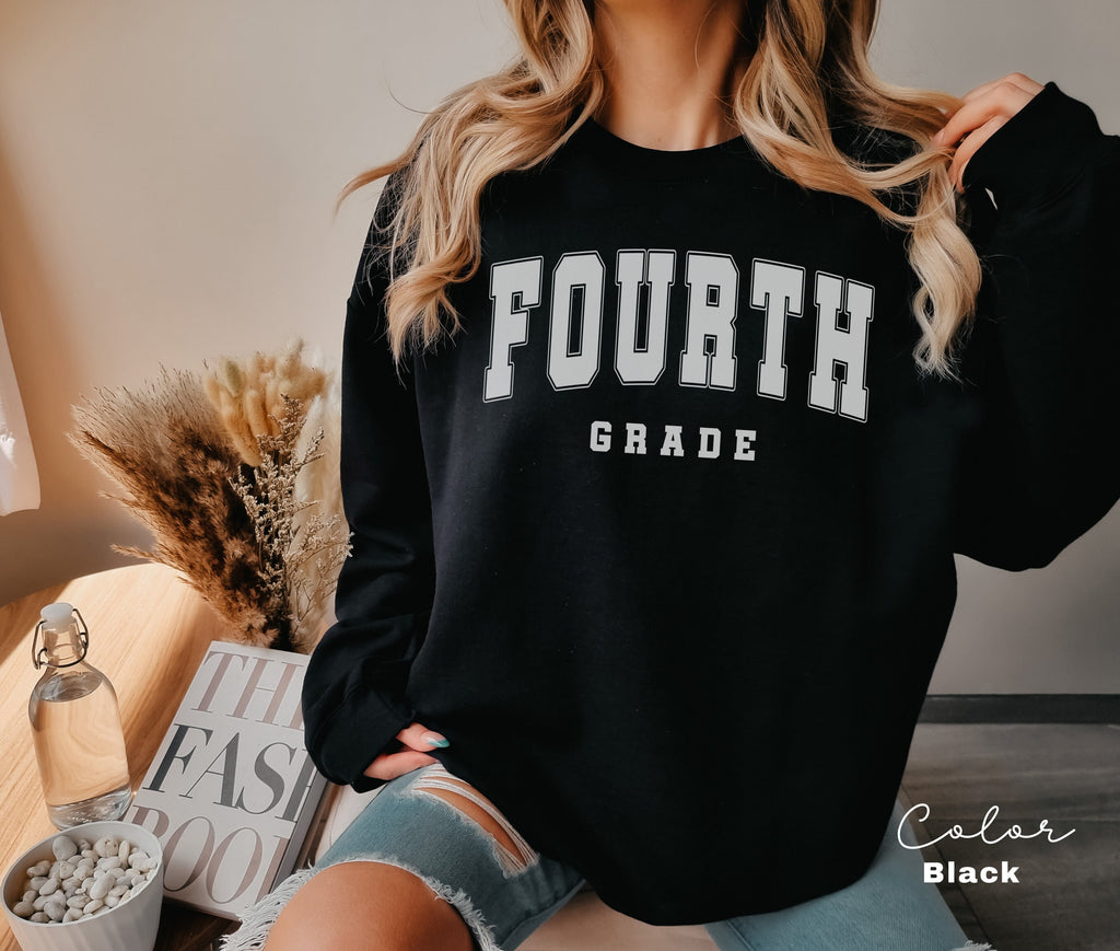 Fourth Grade Teacher Sweatshirt, First Day of School, 4th Grade Teacher Sweatshirt, Fourth Grade Team, Teacher Squad Crew, Back to School