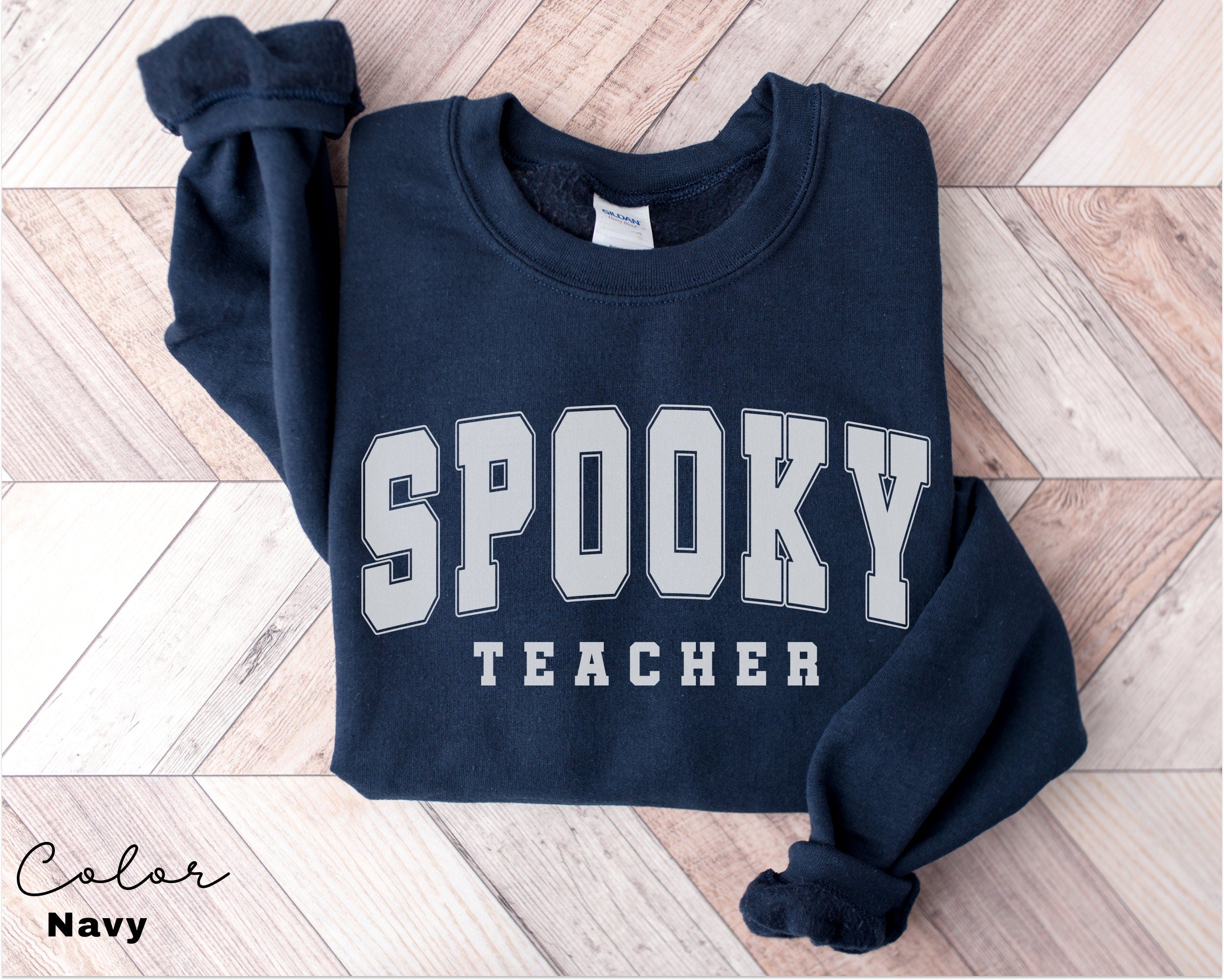 Halloween Teacher Sweatshirt, Spooky Teacher Sweatshirt, Back to School, Fall Teacher Shirt, Teacher Gift, Teacher Crew Appreciation,