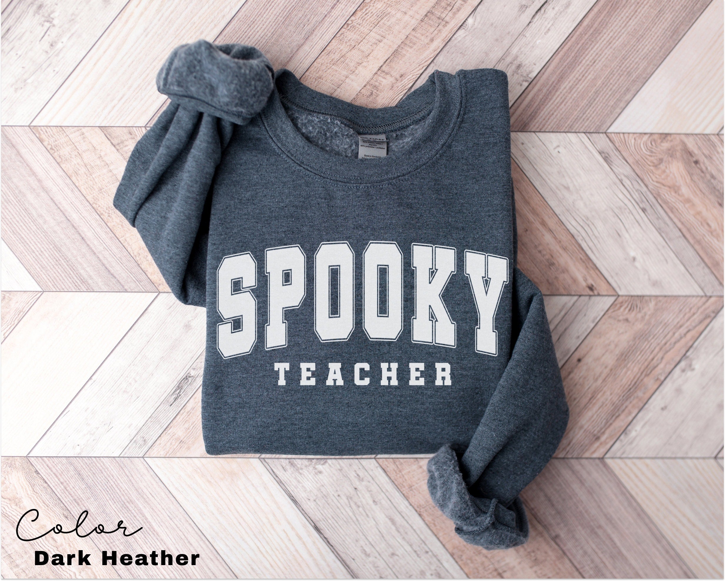 Halloween Teacher Sweatshirt, Spooky Teacher Sweatshirt, Back to School, Fall Teacher Shirt, Teacher Gift, Teacher Crew Appreciation,