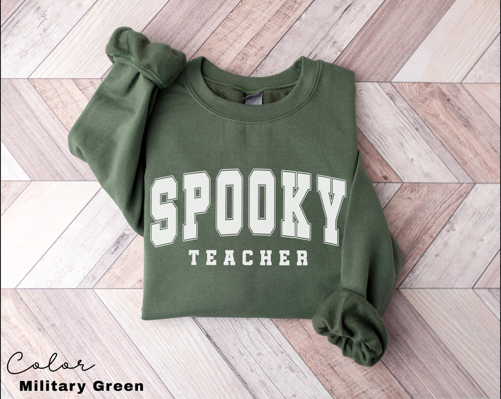 Halloween Teacher Sweatshirt, Spooky Teacher Sweatshirt, Back to School, Fall Teacher Shirt, Teacher Gift, Teacher Crew Appreciation,