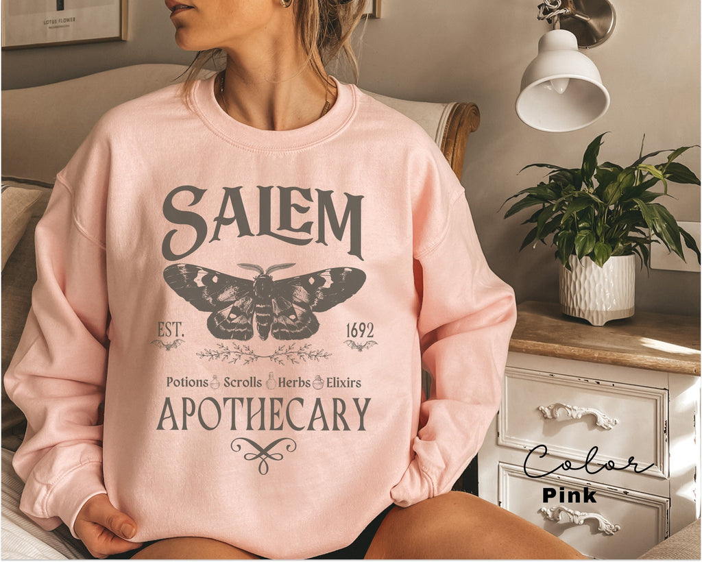Salem Apothecary Sweatshirt, Halloween Sweatshirt, Salem Witches Shirt, 1692 Shirt, Spooky Season, Fall Sweatshirt, Salem Witch Sweatshirt