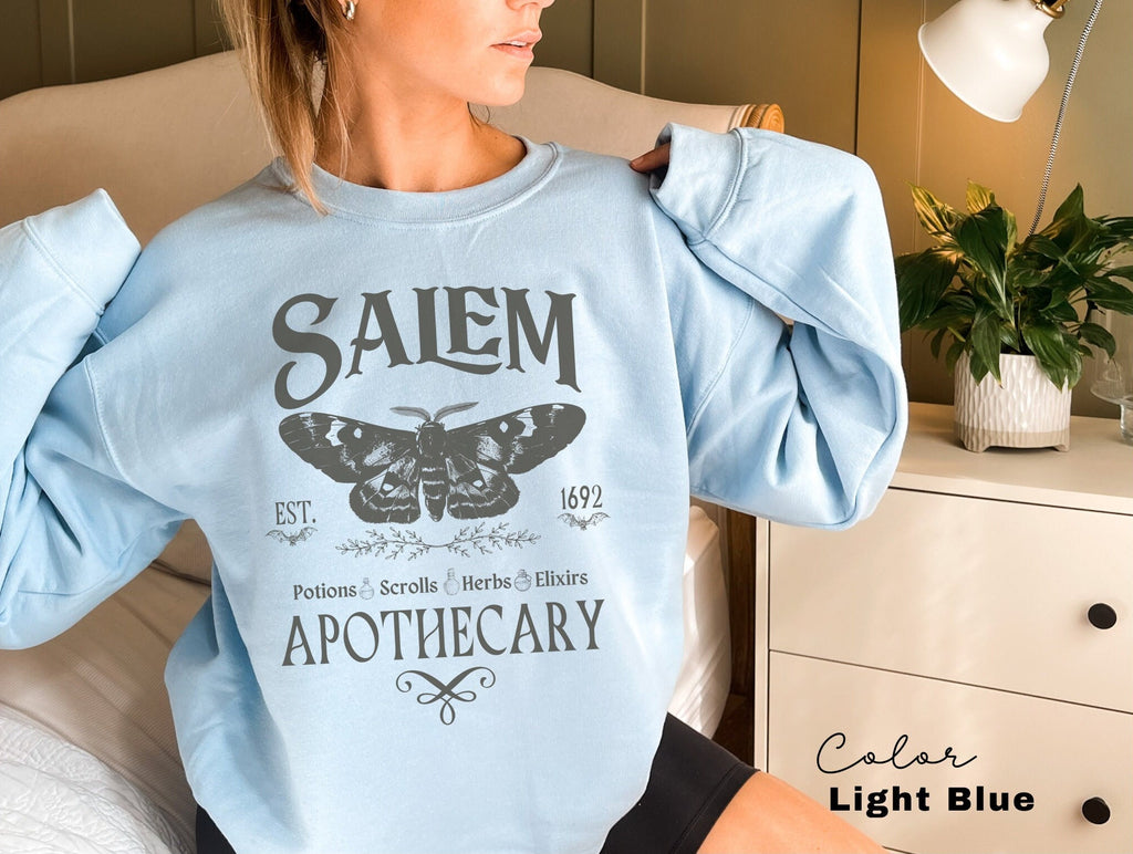 Salem Apothecary Sweatshirt, Halloween Sweatshirt, Salem Witches Shirt, 1692 Shirt, Spooky Season, Fall Sweatshirt, Salem Witch Sweatshirt