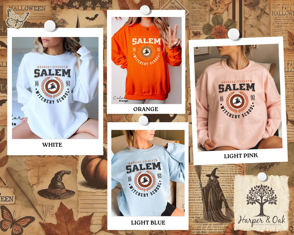 Salem University Est 1836 Sweatshirt, Salem Witch Sweatshirt, Halloween Shirt, Halloween Gift, Halloween Costume, Spooky Season Sweater