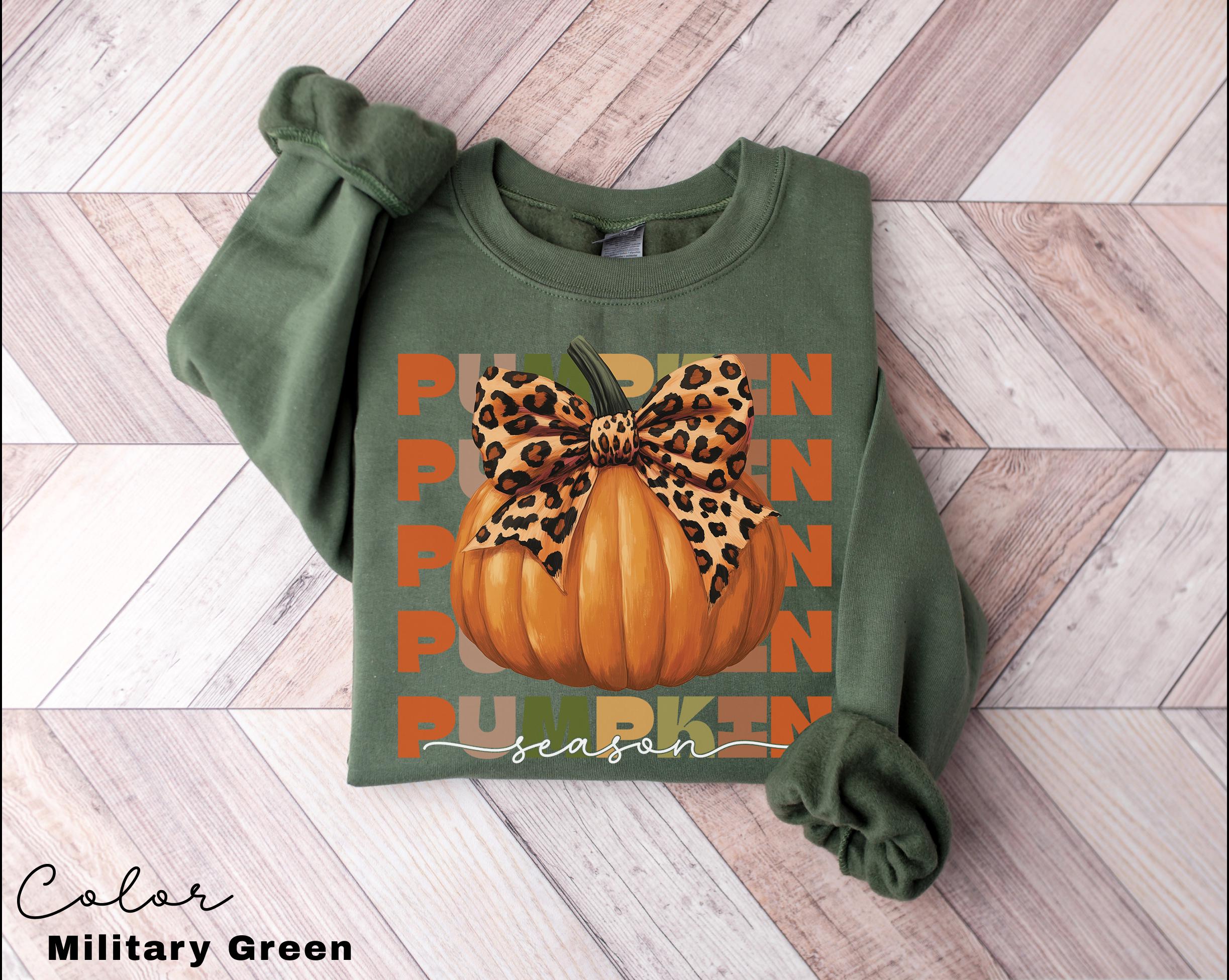 Retro Halloween Coquette Pumpkin Season Sweatshirt, Fall Pumpkin Coquette Bow Sweater, Fall Vibes Shirt, Fall Season Shirt, Halloween Tees