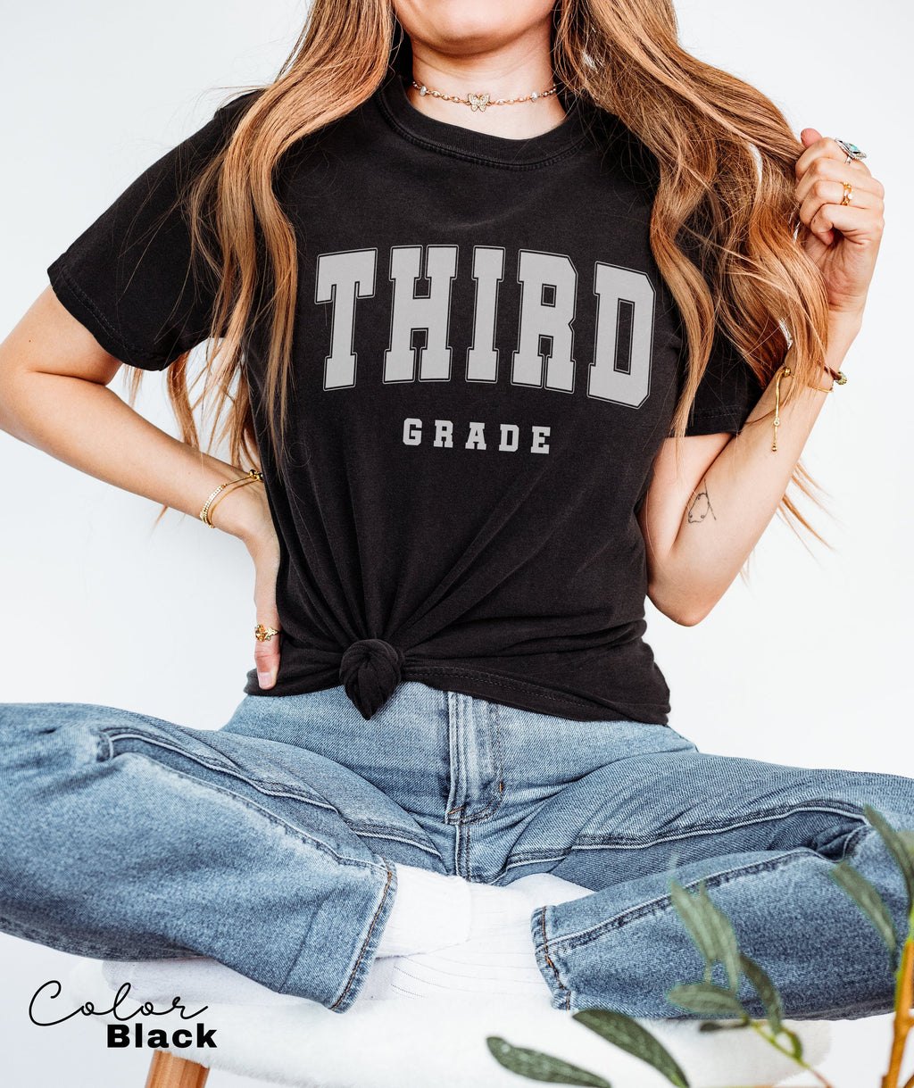 Comfort Colors® Third Grade Shirt, 3rd Grade Teacher Team T-Shirt, 3rd Grade Teacher Shirt, Third Grade Tshirt, Third Grade Squad, Crew