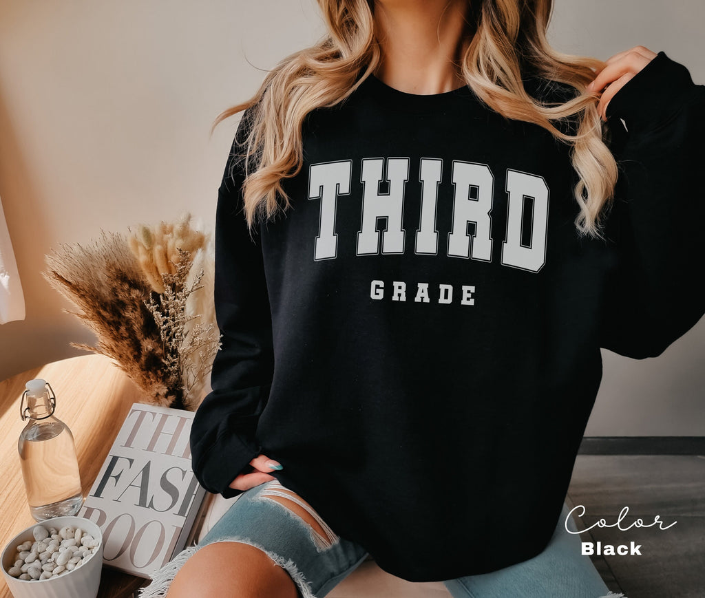 Third Grade Teacher Sweatshirt, First Day of School, 3rd Grade Teacher Sweatshirt, Third Grade Team, Teacher Squad Crew, Back to School
