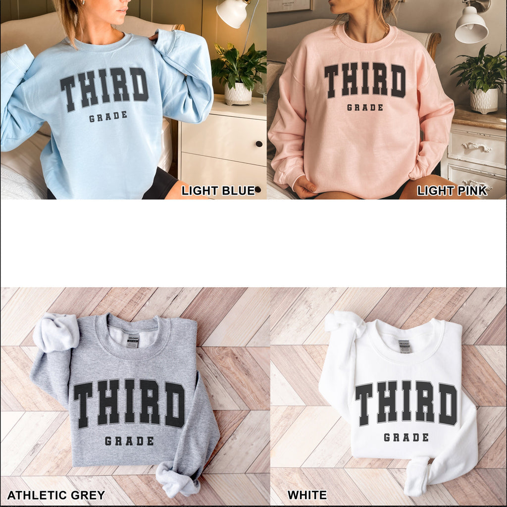 Third Grade Teacher Sweatshirt, First Day of School, 3rd Grade Teacher Sweatshirt, Third Grade Team, Teacher Squad Crew, Back to School
