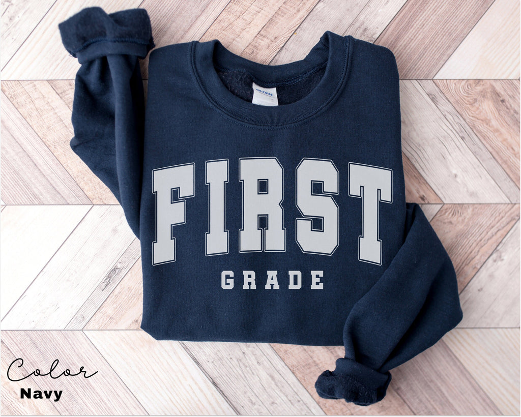 First Grade Teacher Sweatshirt, First Grade Teacher Team, 1st Grade Teacher Shirts, First Grade Crew Squad, Back to School, Teacher Gift,