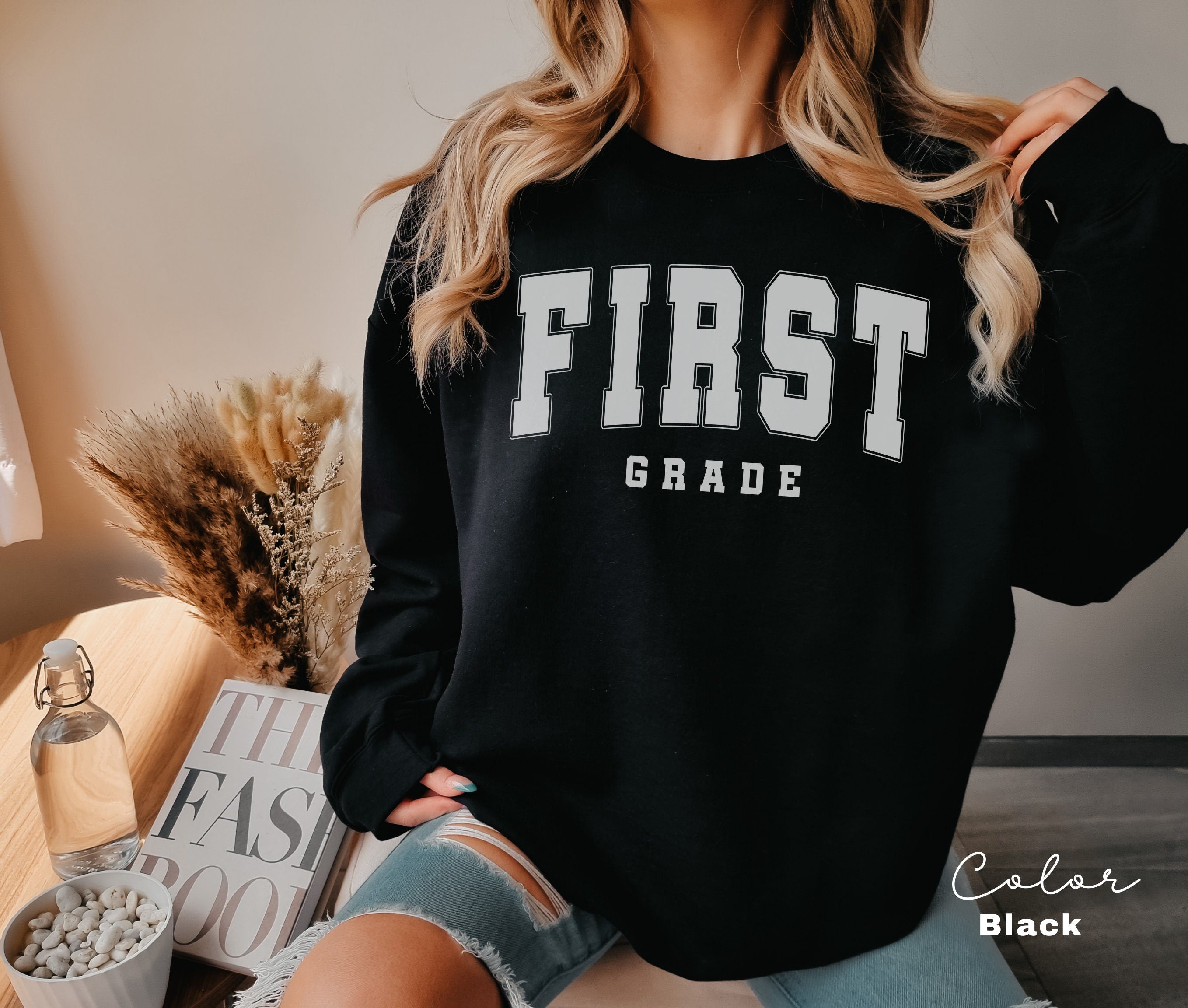 First Grade Teacher Sweatshirt, First Grade Teacher Team, 1st Grade Teacher Shirts, First Grade Crew Squad, Back to School, Teacher Gift,