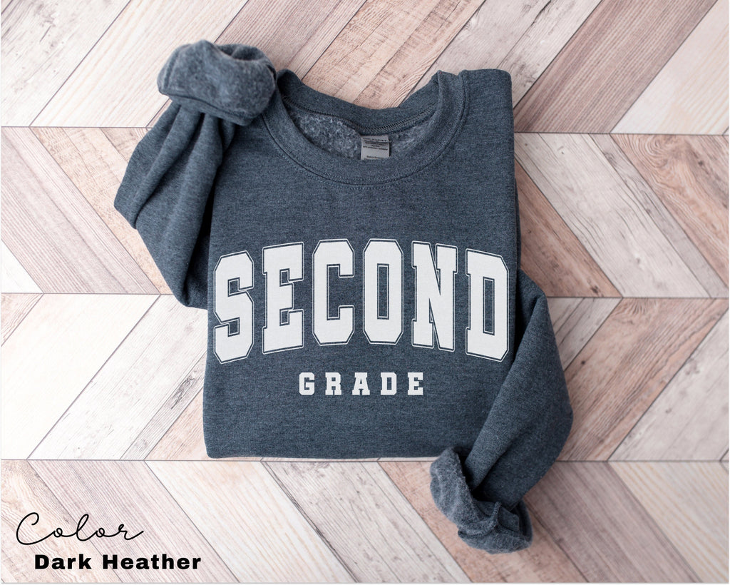 Second Grade Teacher Sweatshirt, First Day of School, 2nd Grade Teacher Sweatshirt, Second Grade Team, Teacher Squad Crew, Back to School