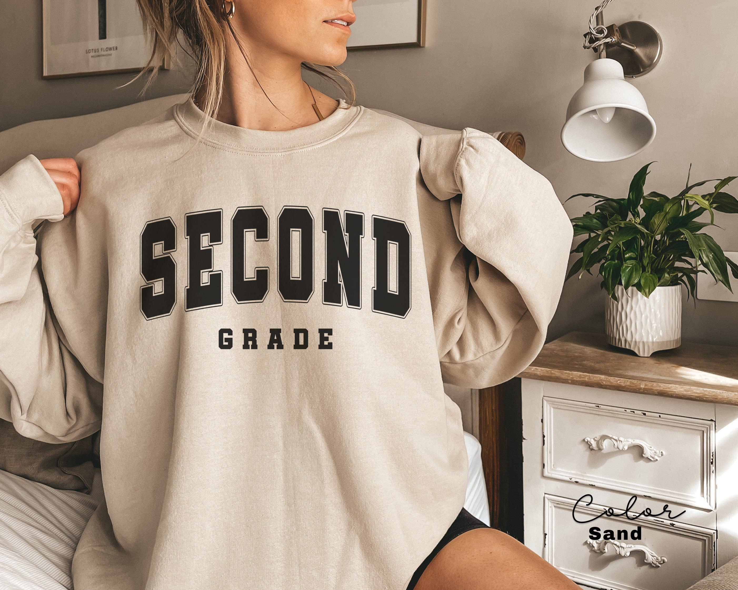 Second Grade Teacher Sweatshirt, First Day of School, 2nd Grade Teacher Sweatshirt, Second Grade Team, Teacher Squad Crew, Back to School