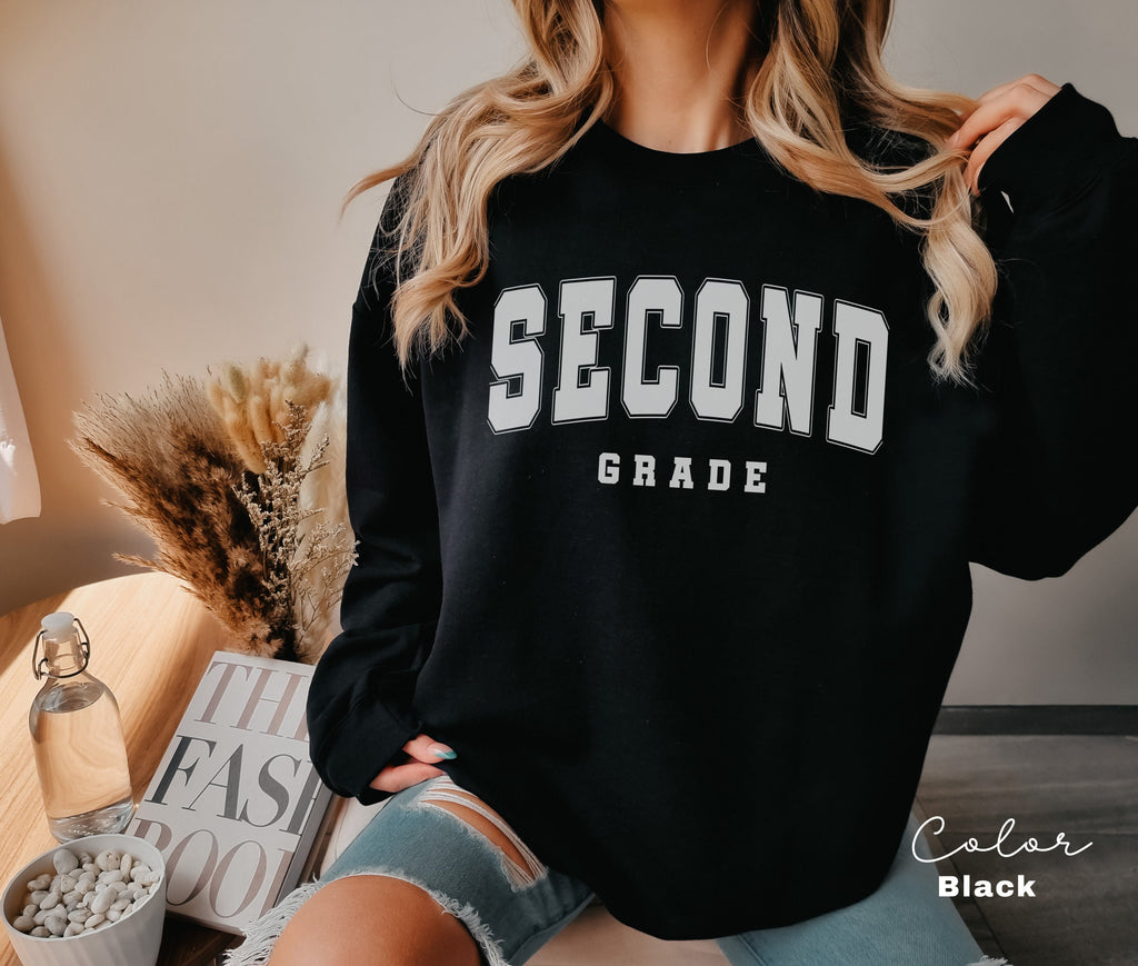 Second Grade Teacher Sweatshirt, First Day of School, 2nd Grade Teacher Sweatshirt, Second Grade Team, Teacher Squad Crew, Back to School