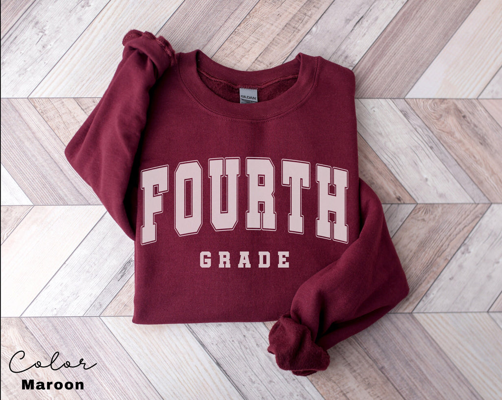 Fourth Grade Teacher Sweatshirt, First Day of School, 4th Grade Teacher Sweatshirt, Fourth Grade Team, Teacher Squad Crew, Back to School