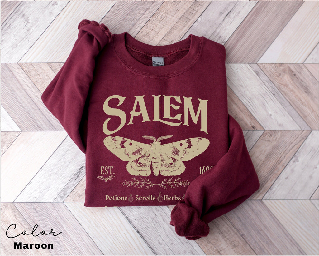 Salem Apothecary Sweatshirt, Halloween Sweatshirt, Salem Witches Shirt, 1692 Shirt, Spooky Season, Fall Sweatshirt, Salem Witch Sweatshirt