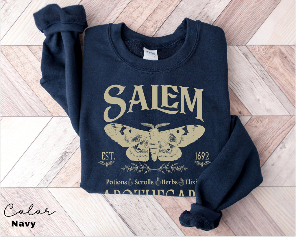 Salem Apothecary Sweatshirt, Halloween Sweatshirt, Salem Witches Shirt, 1692 Shirt, Spooky Season, Fall Sweatshirt, Salem Witch Sweatshirt