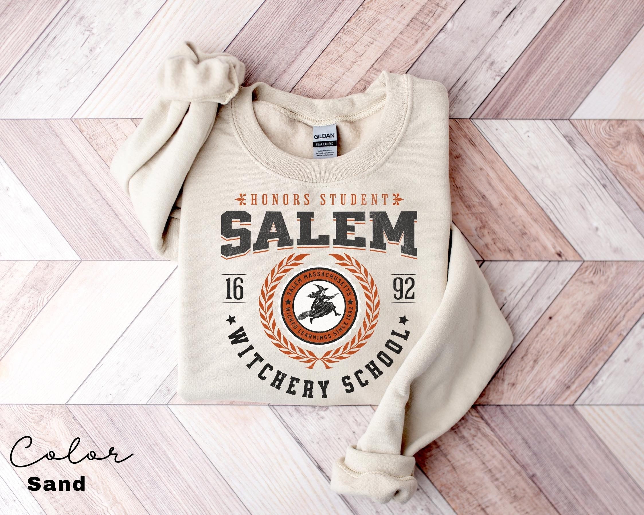 Salem University Est 1836 Sweatshirt, Salem Witch Sweatshirt, Halloween Shirt, Halloween Gift, Halloween Costume, Spooky Season Sweater