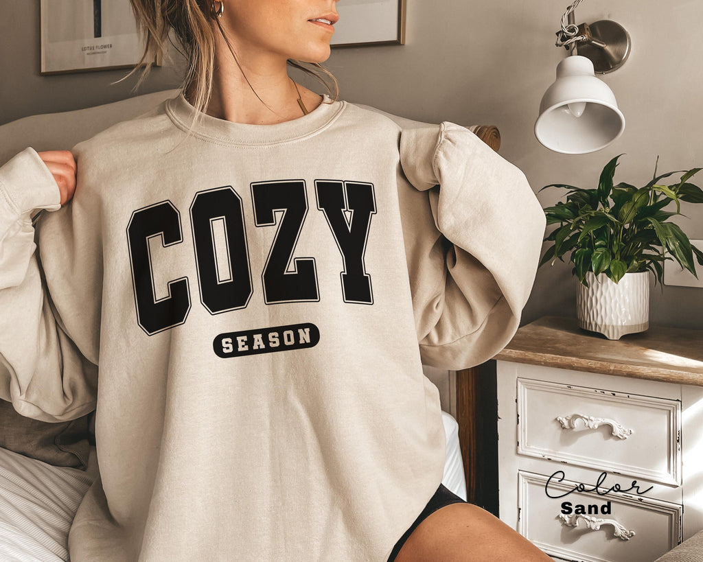 Cozy Season Fall Sweatshirt, Fall Sweatshirt, Thanksgiving Sweatshirt, Hello Fall Shirt, Autumn Sweatshirt, Cozy Weather Sweatshirt