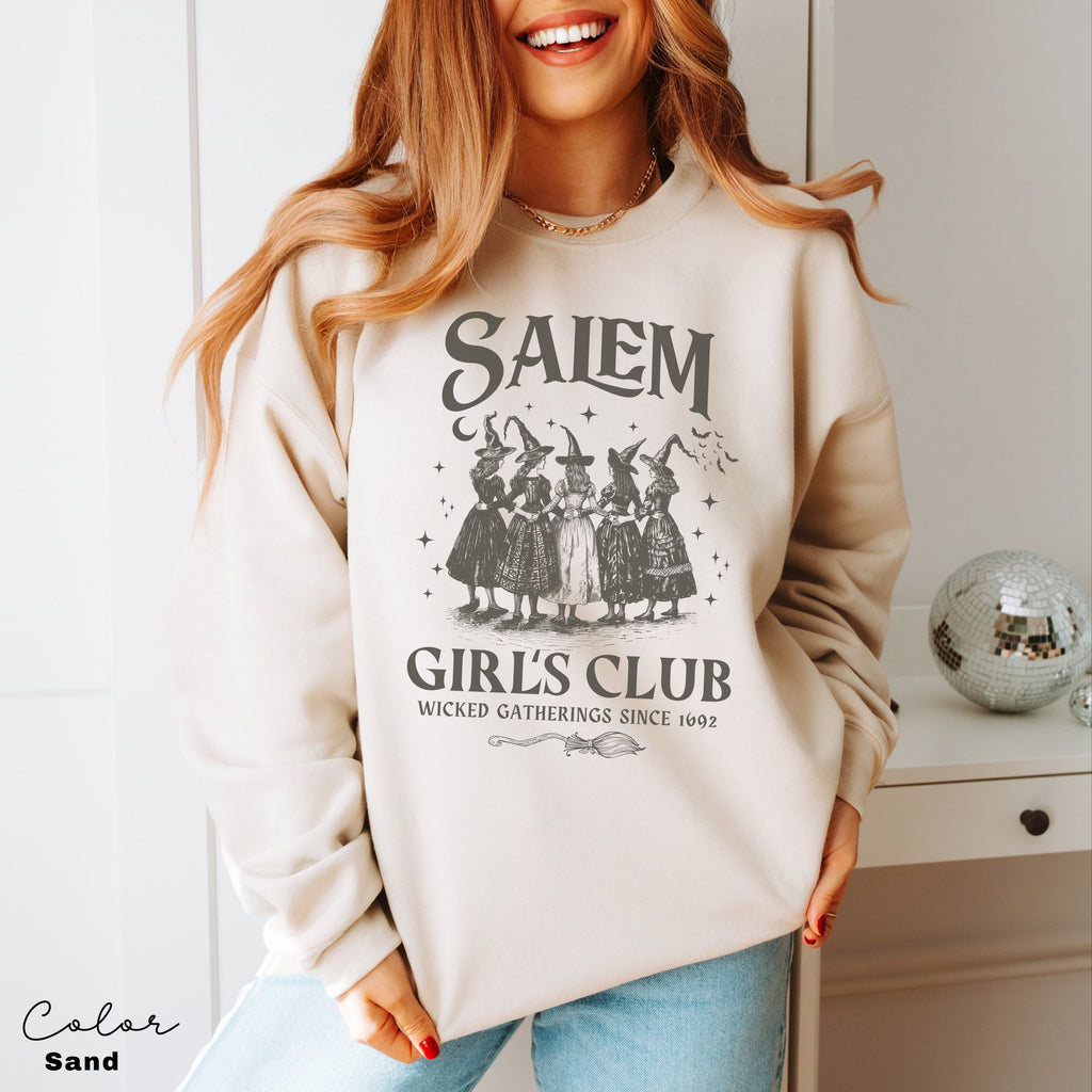 Salem Witch Sweatshirt, Salem Girls Club, Social Club, Funny Witch Shirt, Halloween Womens Sweatshirt, Witchy Vibes Shirt, 1692 Sweatshirt
