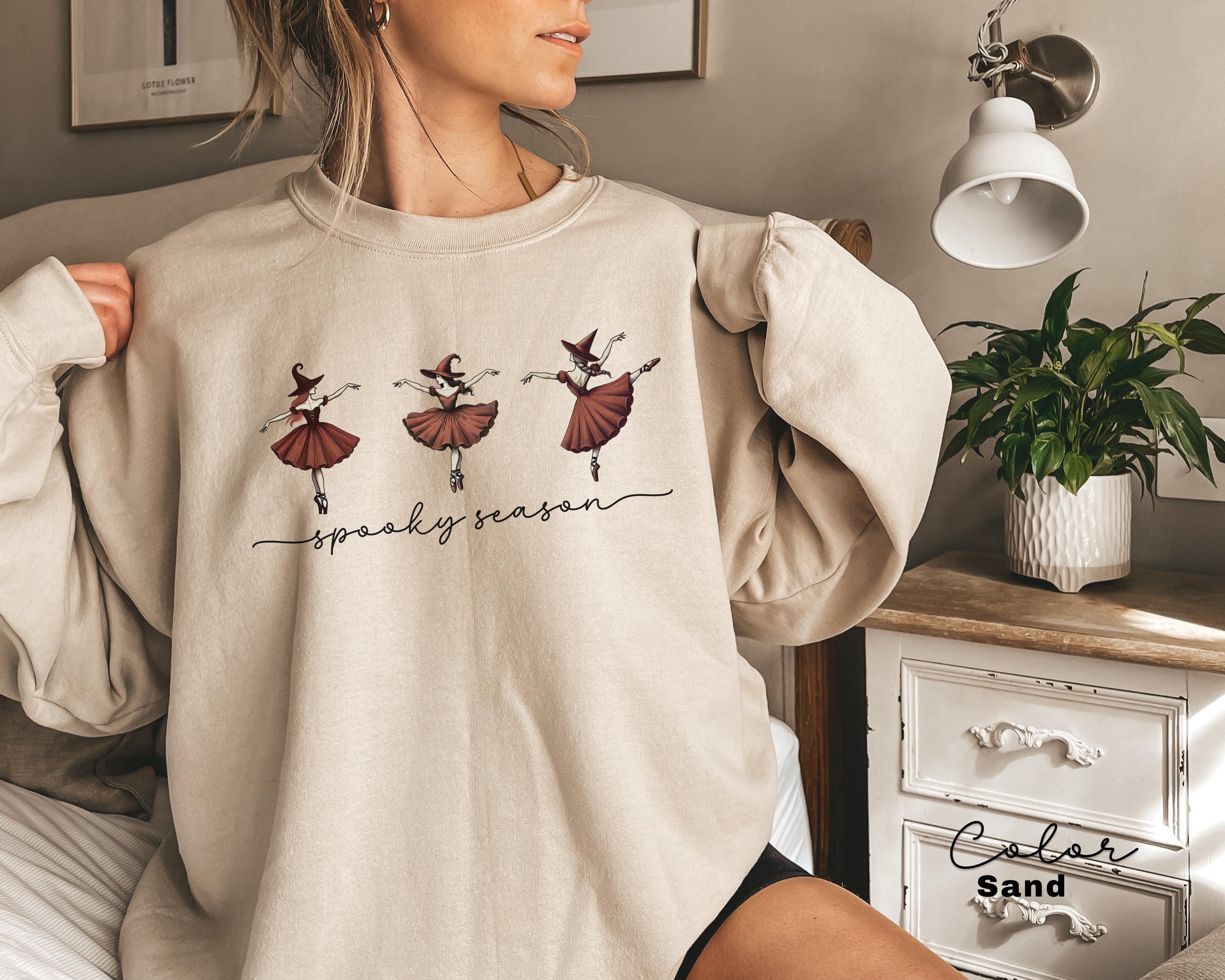 Spooky Season Sweatshirt, Dancing Witches, Halloween Sweatshirt, Halloween Gift, Cute Fall Shirt, Halloween Women's Shirt, Spooky Halloween,