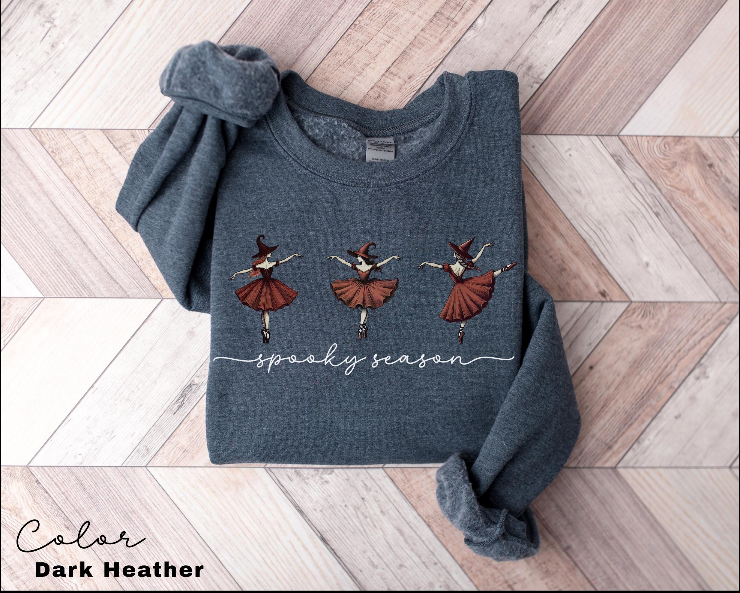 Spooky Season Sweatshirt, Dancing Witches, Halloween Sweatshirt, Halloween Gift, Cute Fall Shirt, Halloween Women's Shirt, Spooky Halloween,