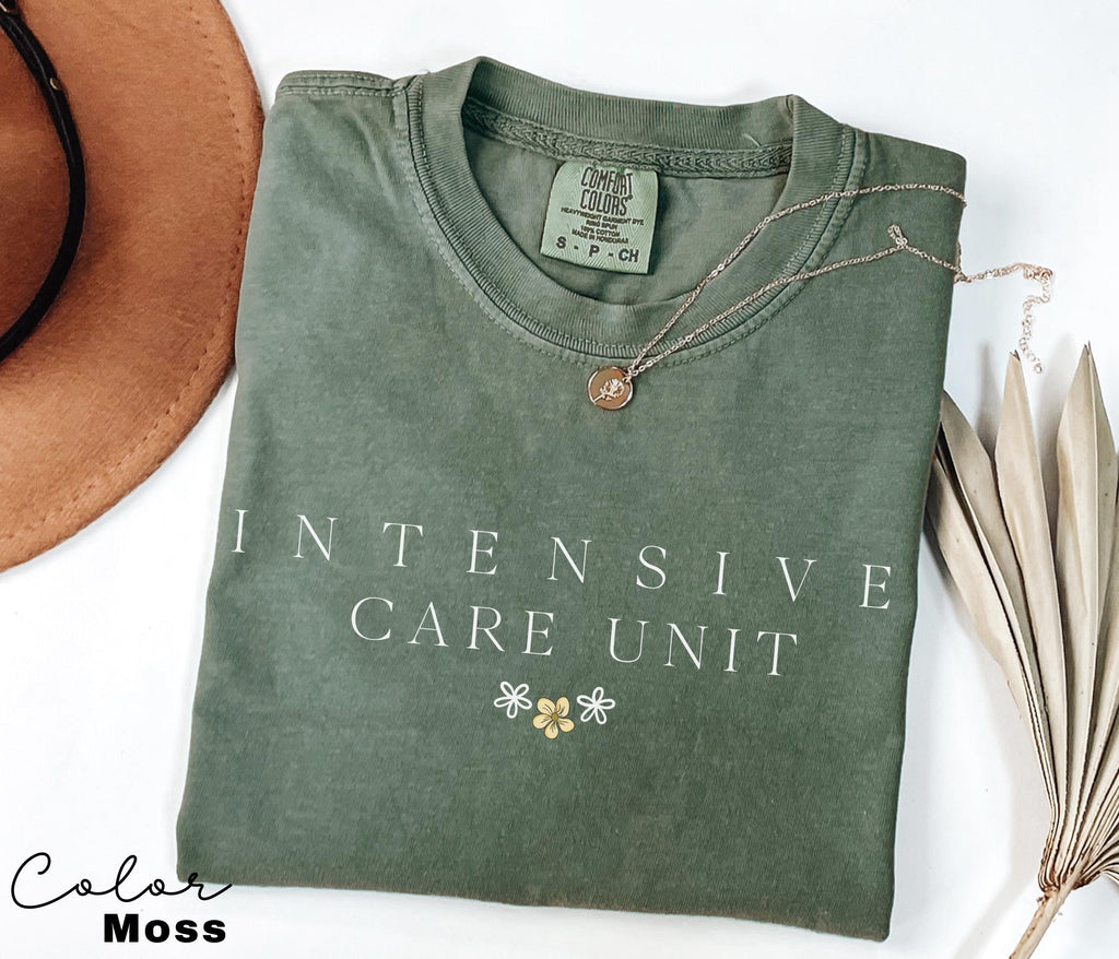 ICU Nurse Shirt, ICU Sweatshirt, Intensive Care Sweatshirt, Comfort Colors Shirt, Registered Nurse, RN Shirt, Nurse Shirts, Gift For Nurse,