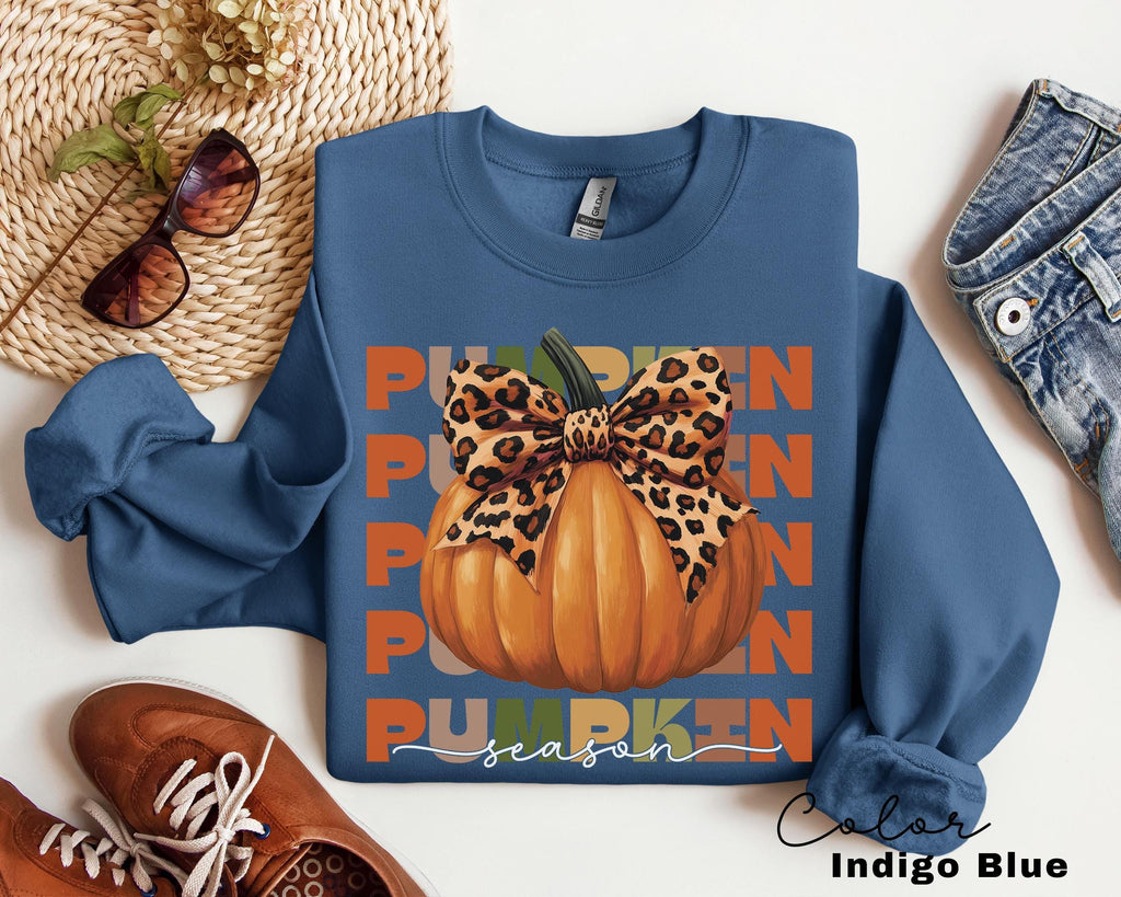 Retro Halloween Coquette Pumpkin Season Sweatshirt, Fall Pumpkin Coquette Bow Sweater, Fall Vibes Shirt, Fall Season Shirt, Halloween Tees