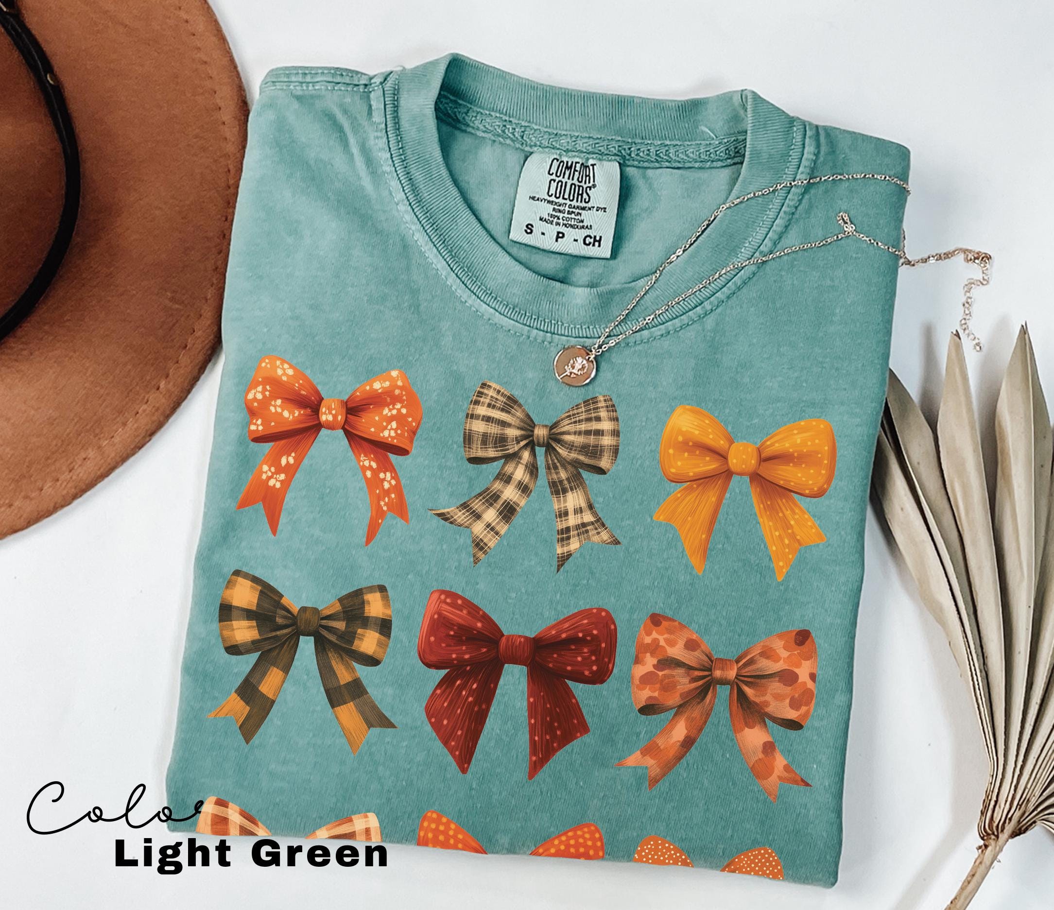 Coquette Bow Shirt Fall, Fall Coquette Bow Sweatshirt, Autumn Pumpkin Tee, Fall T-Shirt , Comfort Colors® Shirt, Thanksgiving Shirt, Gift