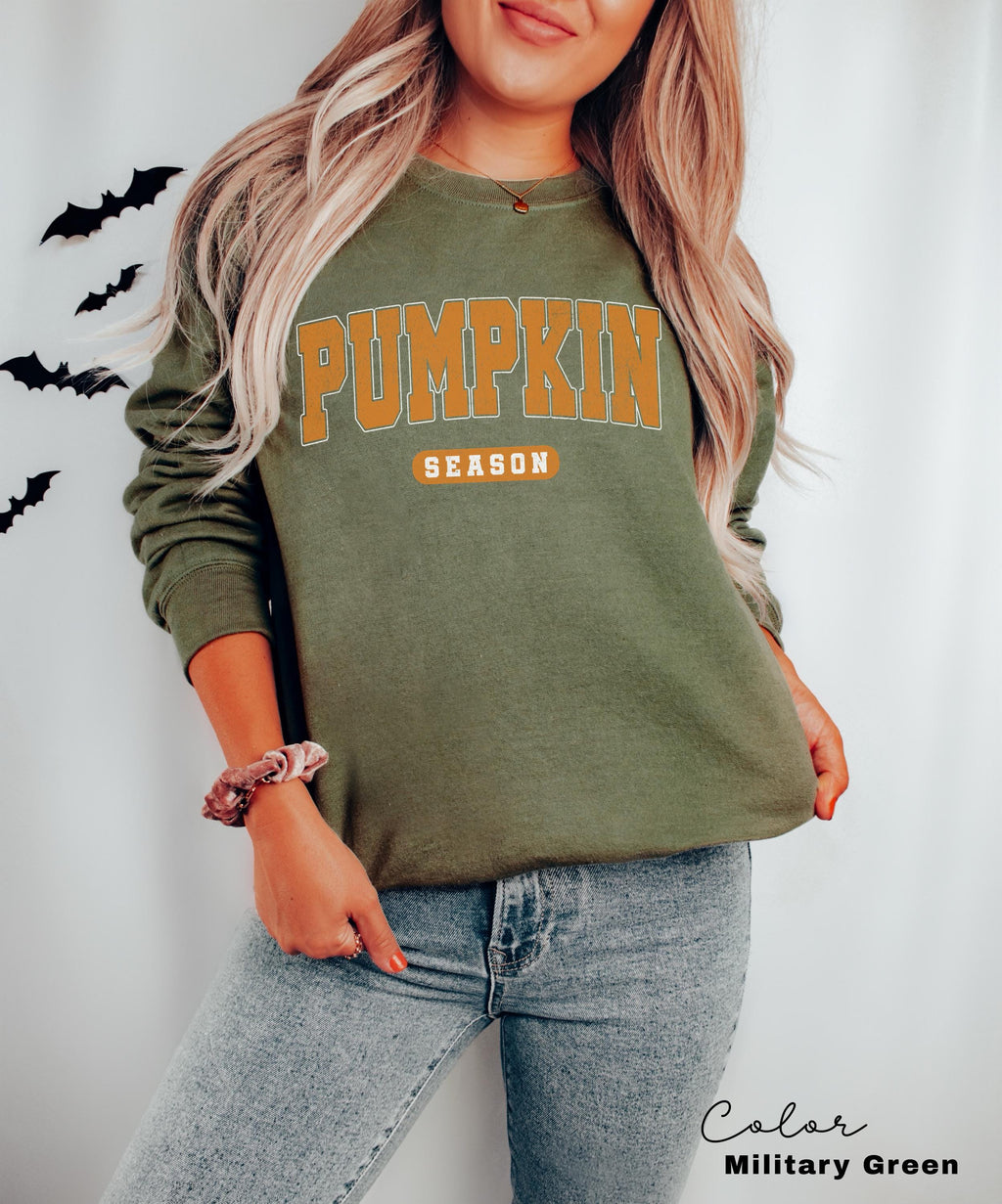 Retro Pumpkin Season Sweatshirt, Cute Fall Sweatshirt, Thanksgiving Gift, Halloween Sweatshirts For Women, Preppy Style, Gift, Pumpkin Patch