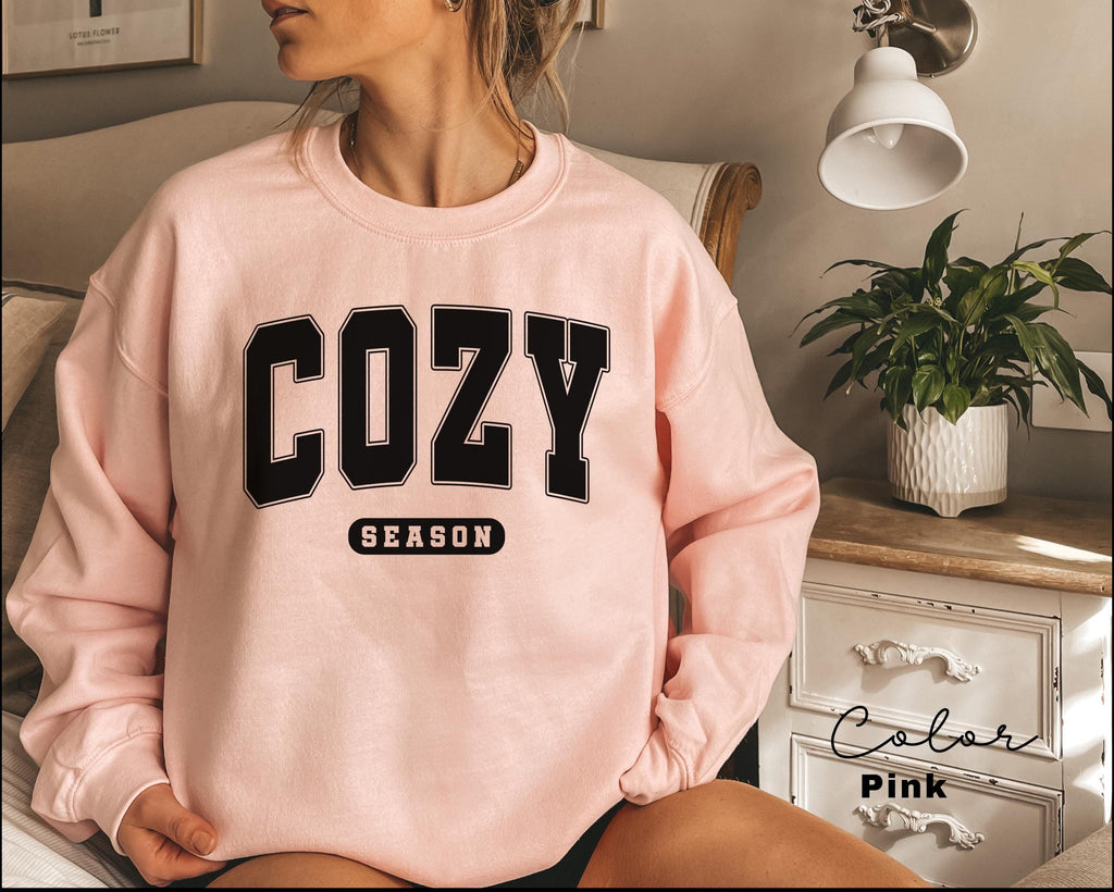 Cozy Season Fall Sweatshirt, Fall Sweatshirt, Thanksgiving Sweatshirt, Hello Fall Shirt, Autumn Sweatshirt, Cozy Weather Sweatshirt