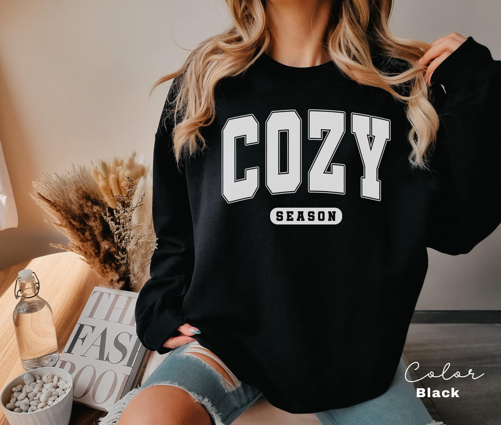 Cozy Season Fall Sweatshirt, Fall Sweatshirt, Thanksgiving Sweatshirt, Hello Fall Shirt, Autumn Sweatshirt, Cozy Weather Sweatshirt