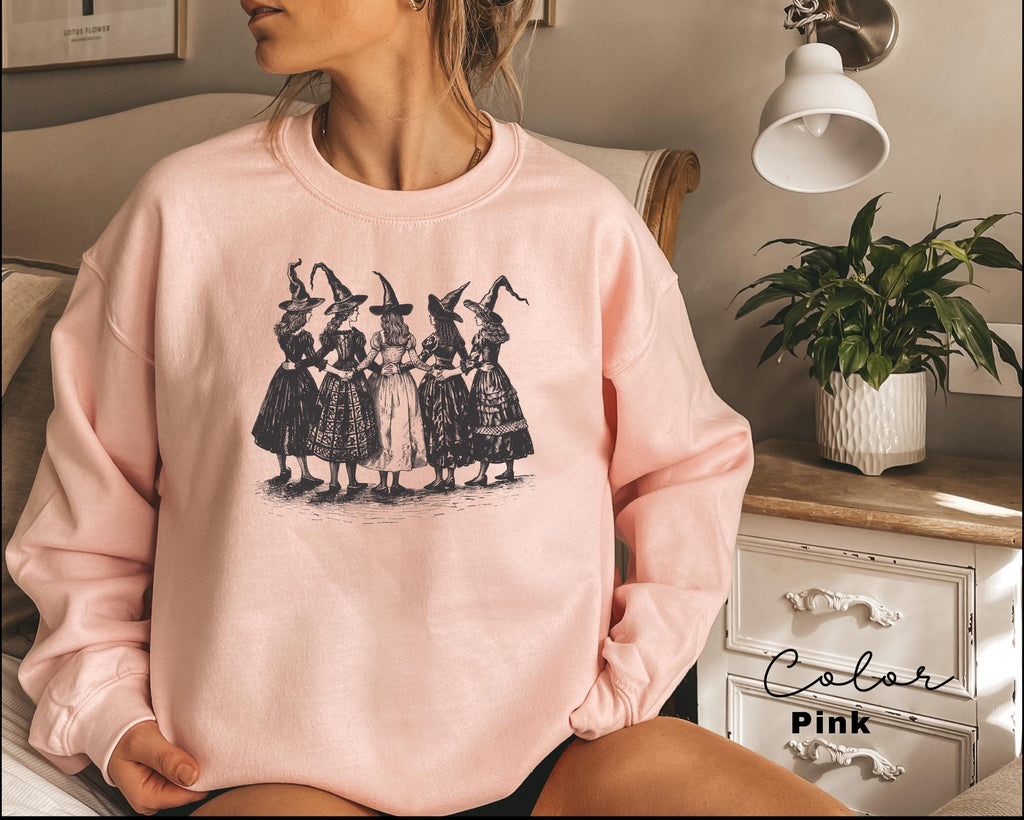 Halloween Witch Sweatshirt, Fall Sweatshirt, Halloween Women Shirt, Witchy Vibes Shirt, Halloween Party Shirt, Spooky Season,Halloween Gift