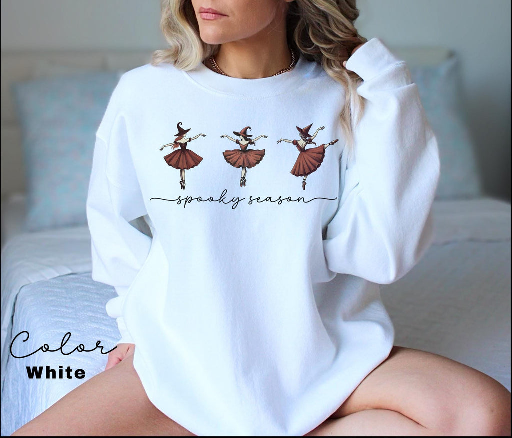 Spooky Season Sweatshirt, Dancing Witches, Halloween Sweatshirt, Halloween Gift, Cute Fall Shirt, Halloween Women's Shirt, Spooky Halloween,